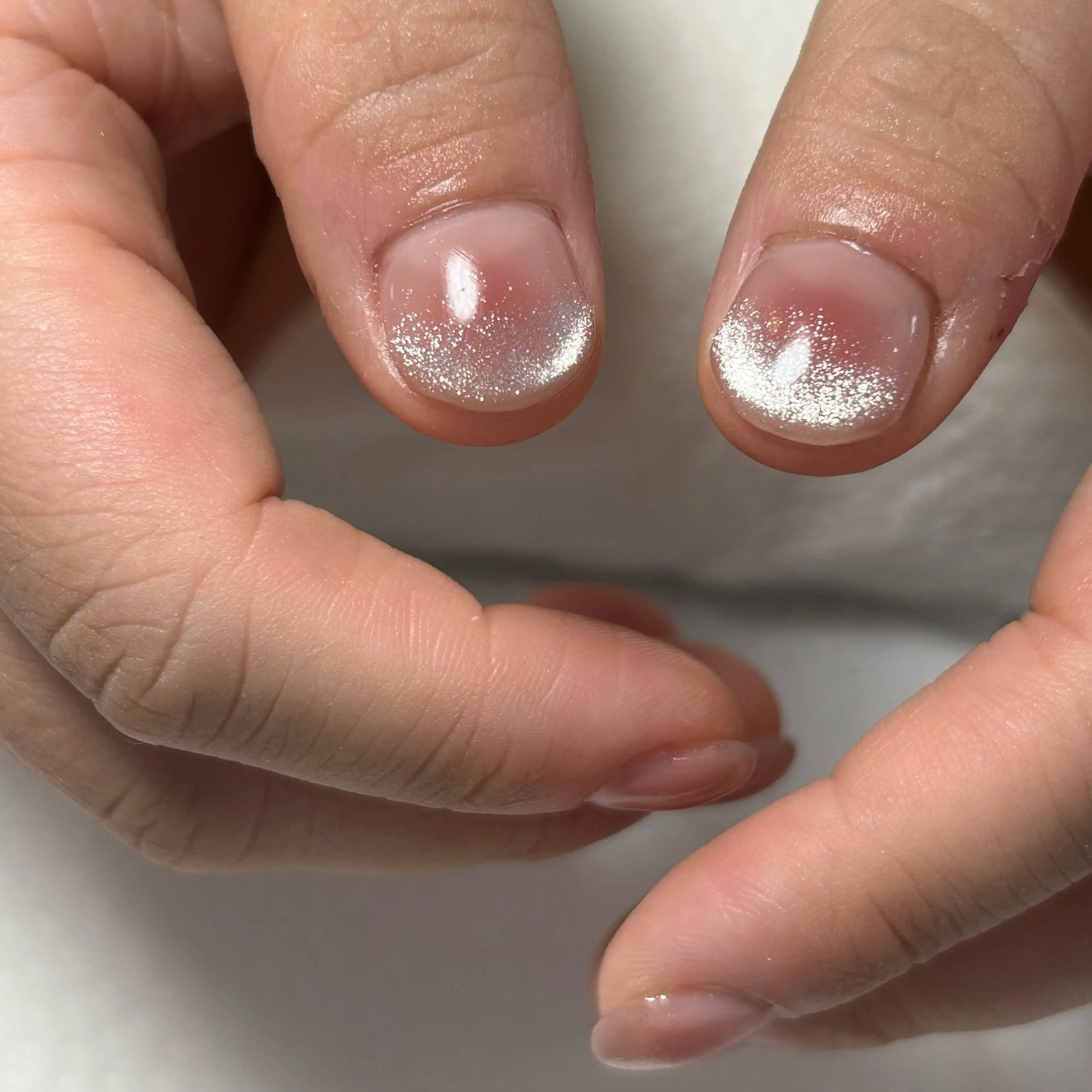 ネイル チークネイル キラキラネイル 韓国ネイル マグネットネイル 冬ネイル ハンドネイル nail salon ideal所属・ideal wakanaのネイルデザイン