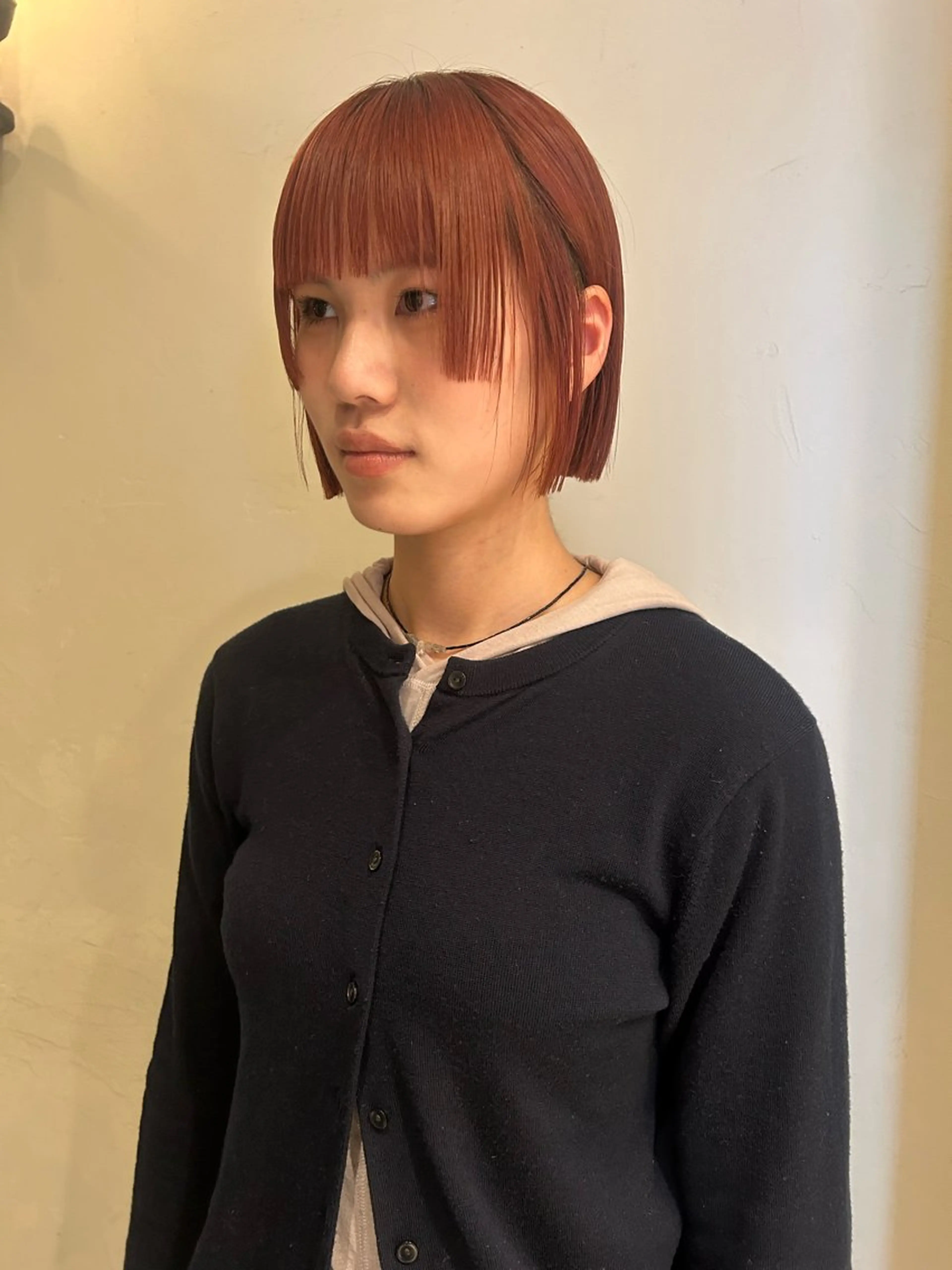 ショート カラー 姫カット カット 丸みショート /NAGISAのヘアスタイル