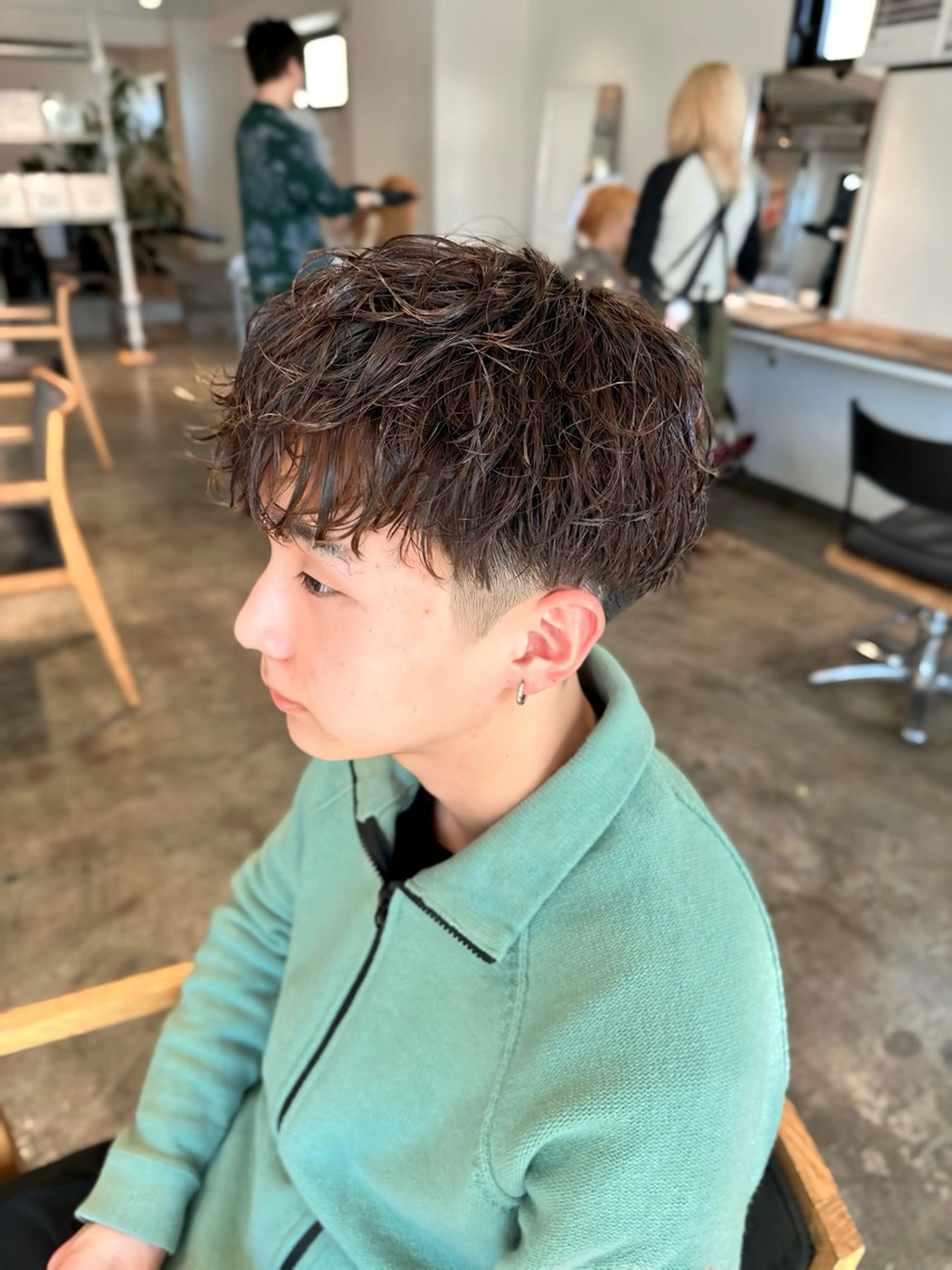 メンズ マッシュ メンズパーマ 刈り上げ カット 骨格補正施術/メンズ 専門美容師/YUYAのヘアスタイル