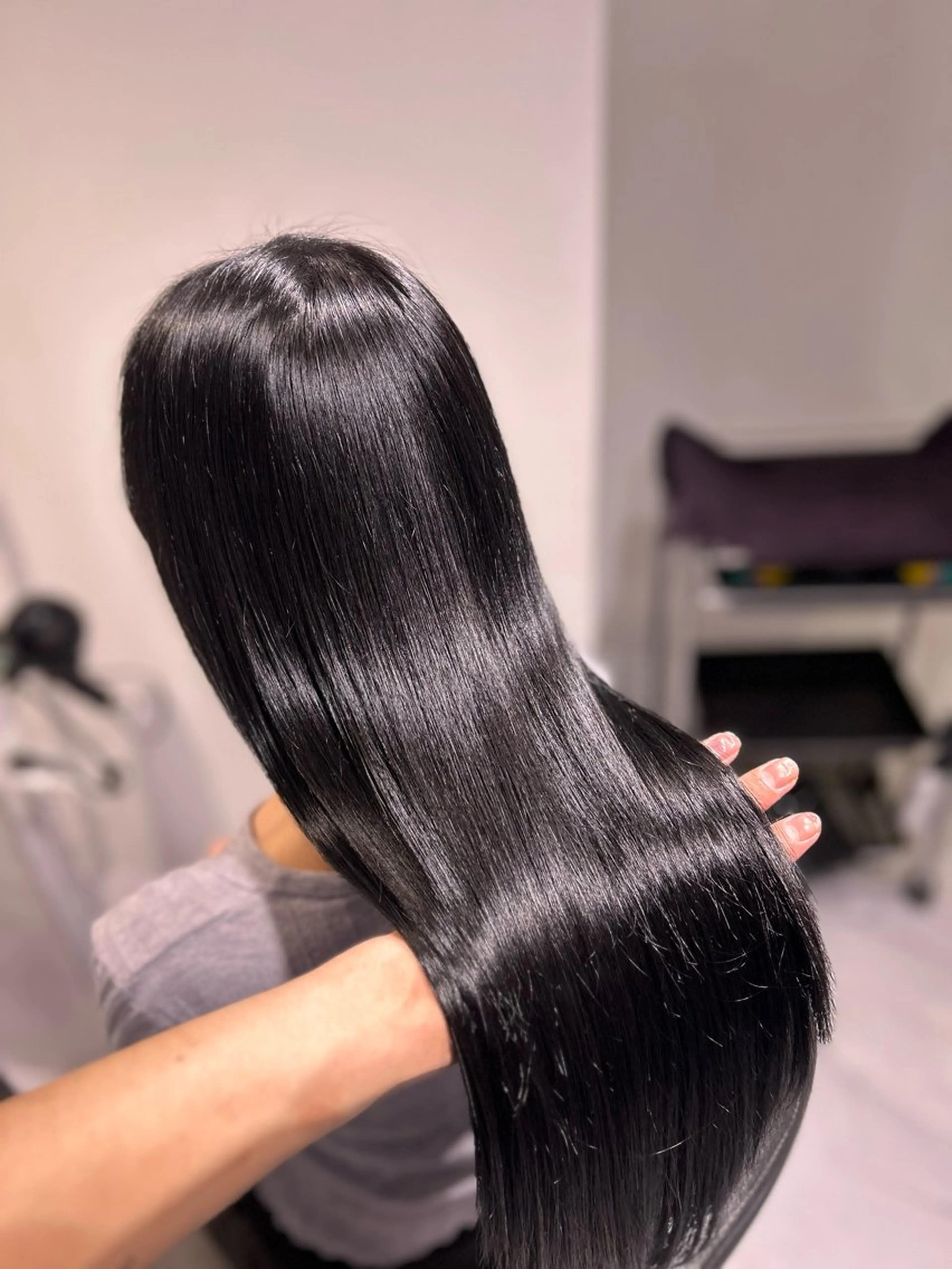 ロング カラー ヘアカラー トリートメント 表参道/透明感カラー /暗髪/ジュキヤのヘアスタイル