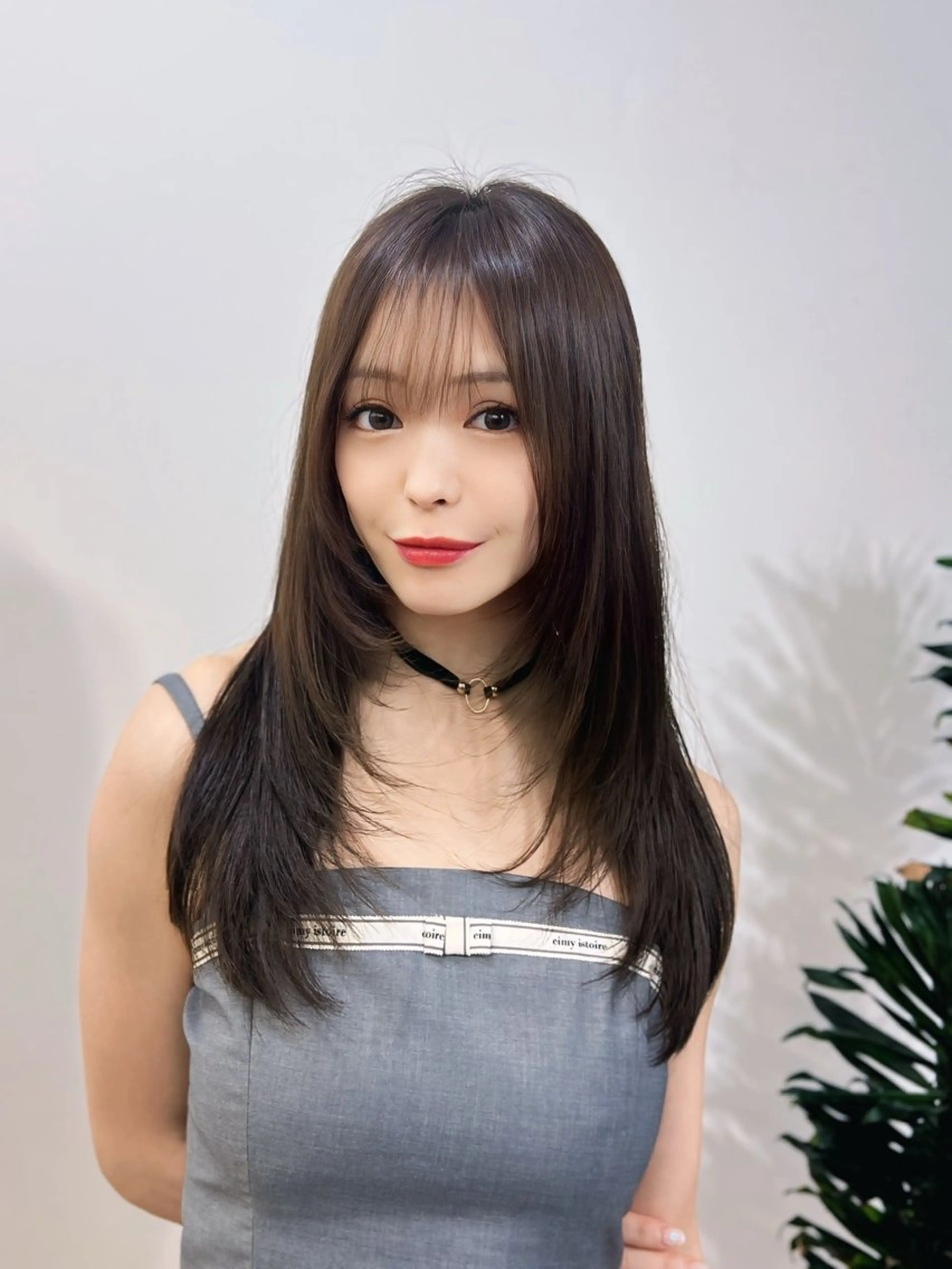 ロング カラー レイヤーカット カット ヘアカラー トリートメント 透明感×髪質改善🧸 韓国ヘア　武田涼のヘアスタイル