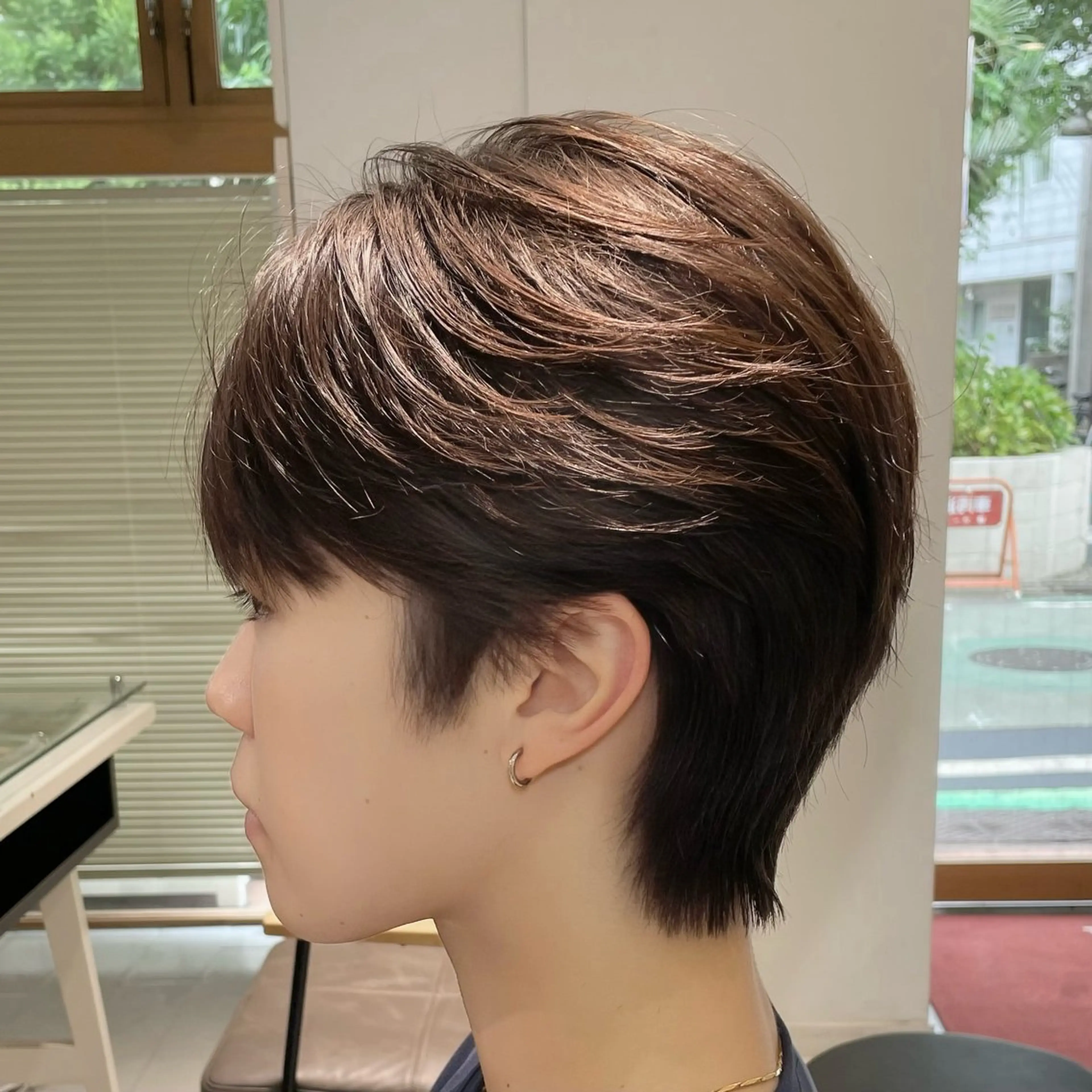 ショート カラー パーマ メンズ カット パーマ 🇰🇷韓国風カット 🇰🇷　鈴木海斗のヘアスタイル