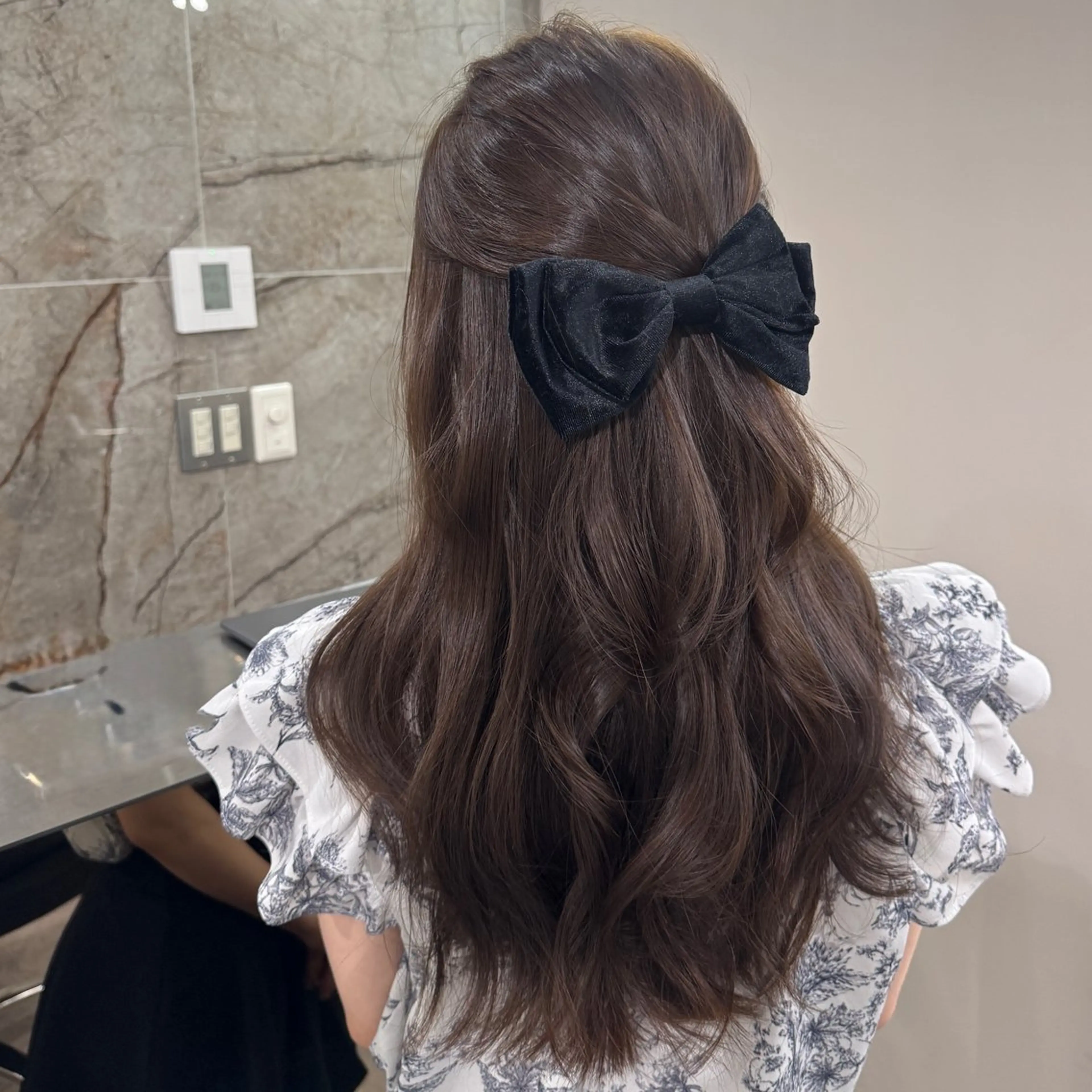 ロング カラー カット ヘアカラー トリートメント 🎀髪質改善×韓国レ イヤー×透明感/米田のヘアスタイル