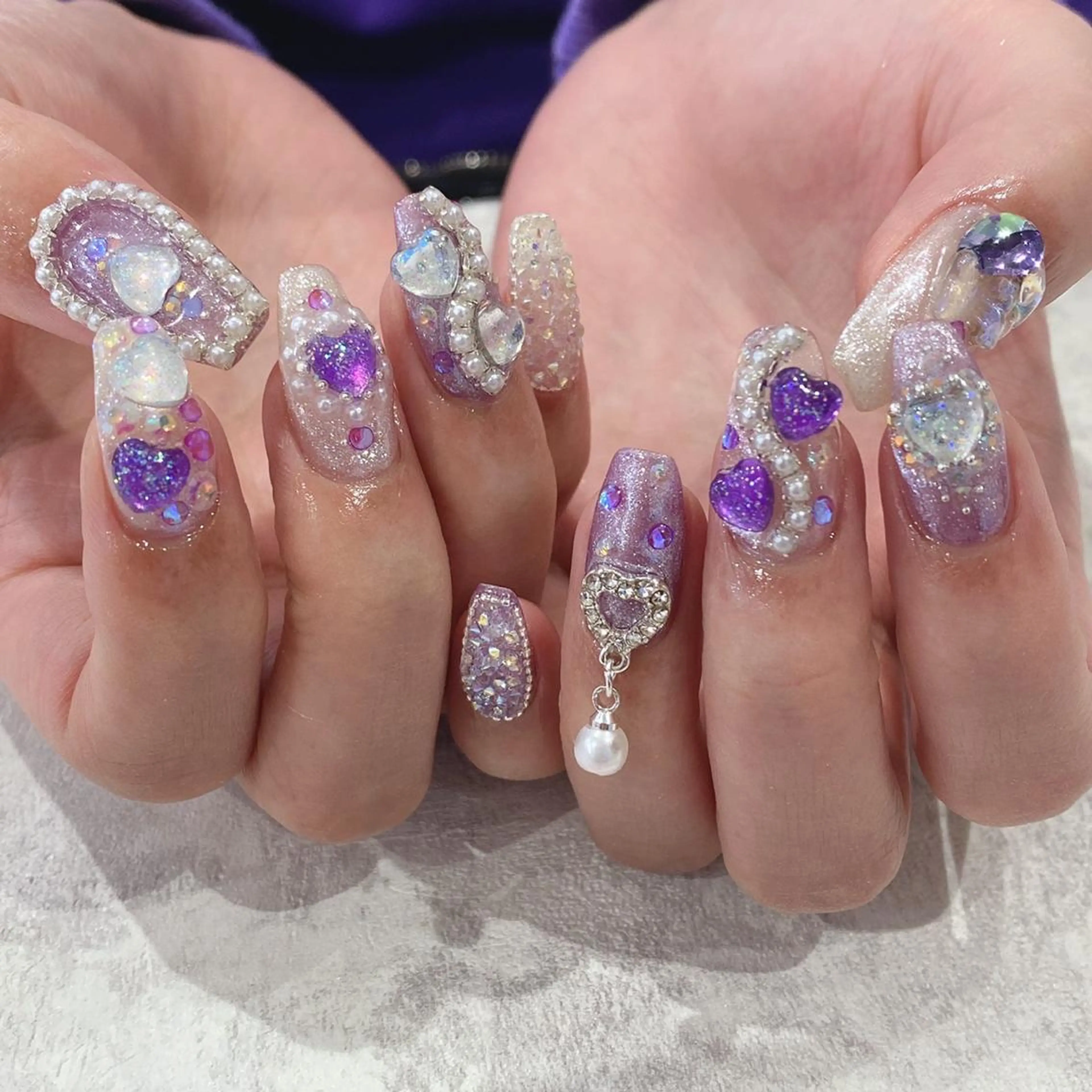 セミロング ネイル ハンドネイル cho nailのネイルデザイン