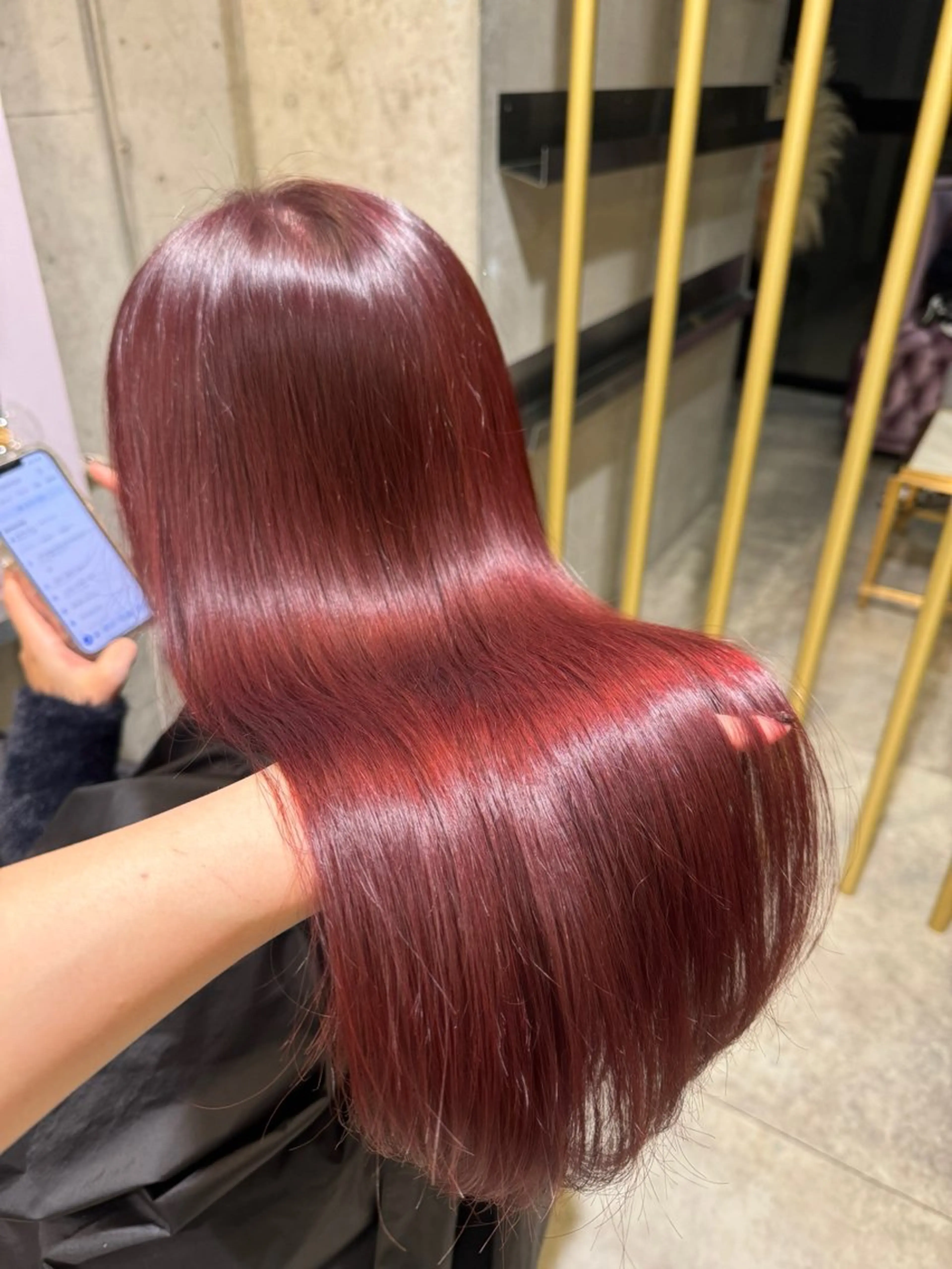 セミロング 韓国風カラー 韓国風ヘア 韓国ヘア特化🇰🇷 心斎橋【ユリカ】のヘアスタイル