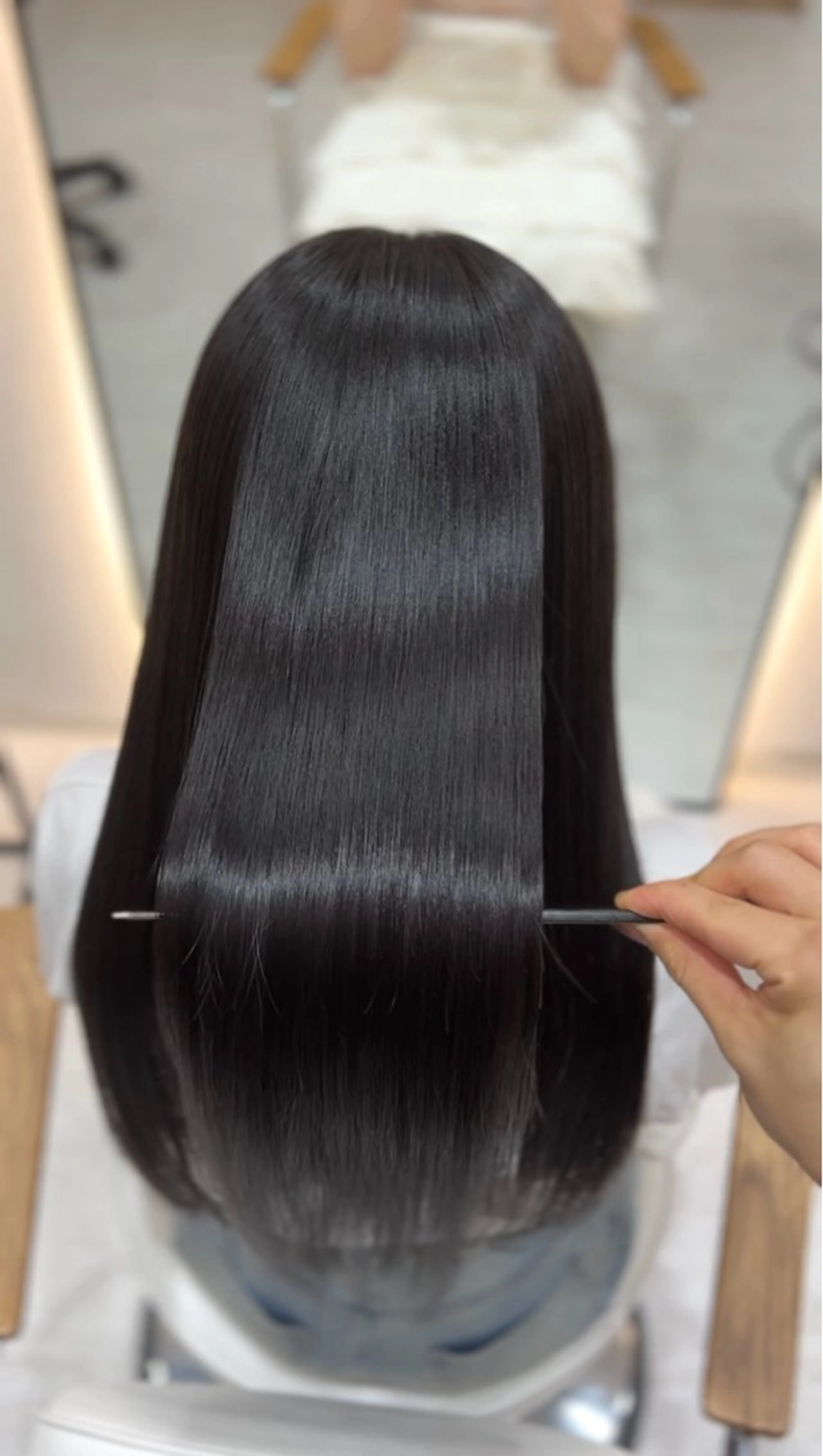 ロング ヘアカラー トリートメント 輝士‎🤍レイヤー/ 艶髪/透明感/顔周りのヘアスタイル
