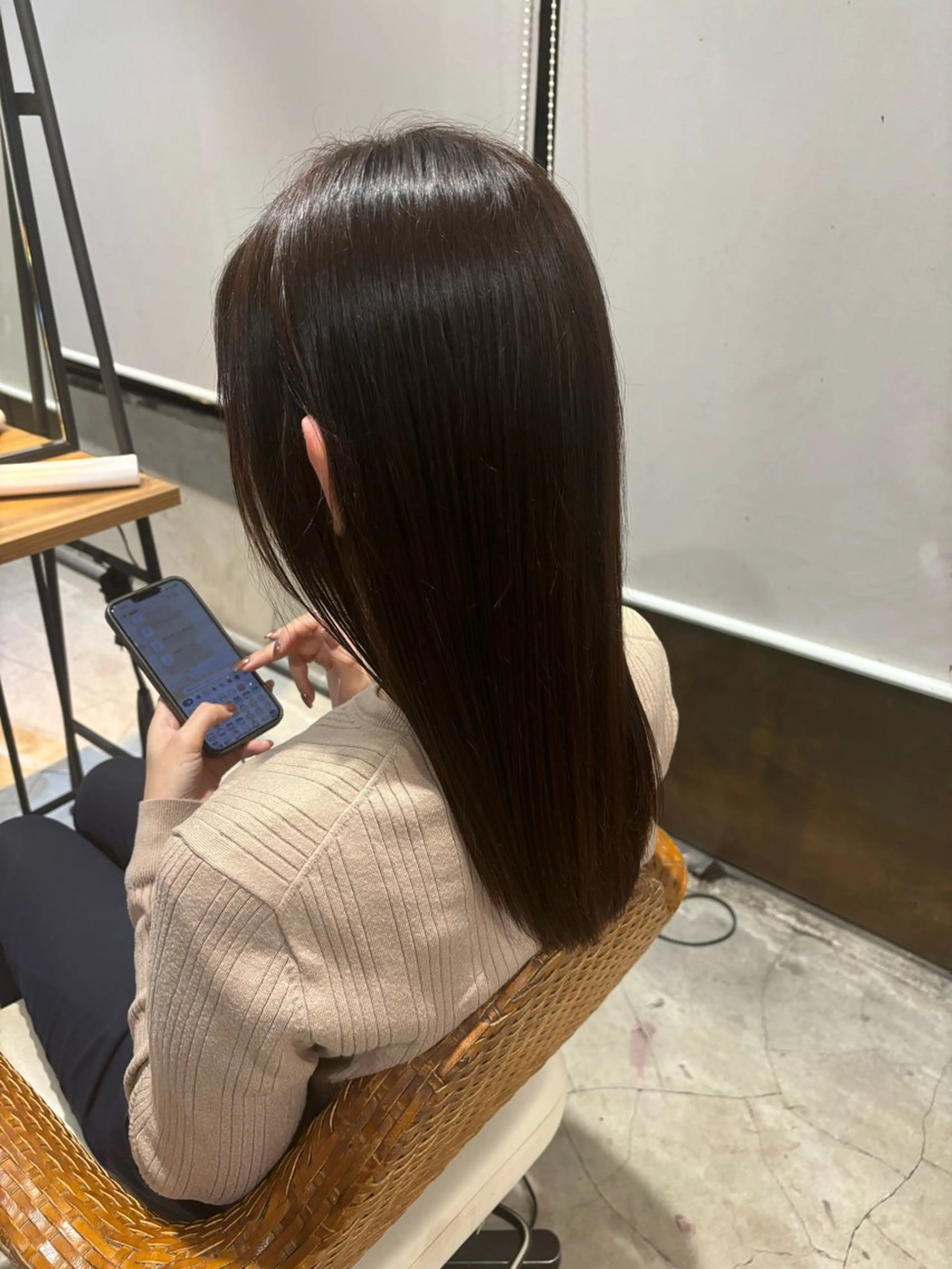 ロング ヘアカラー トリートメント ヘッドスパ ブリーチハイトーン RIKUTOのヘアスタイル