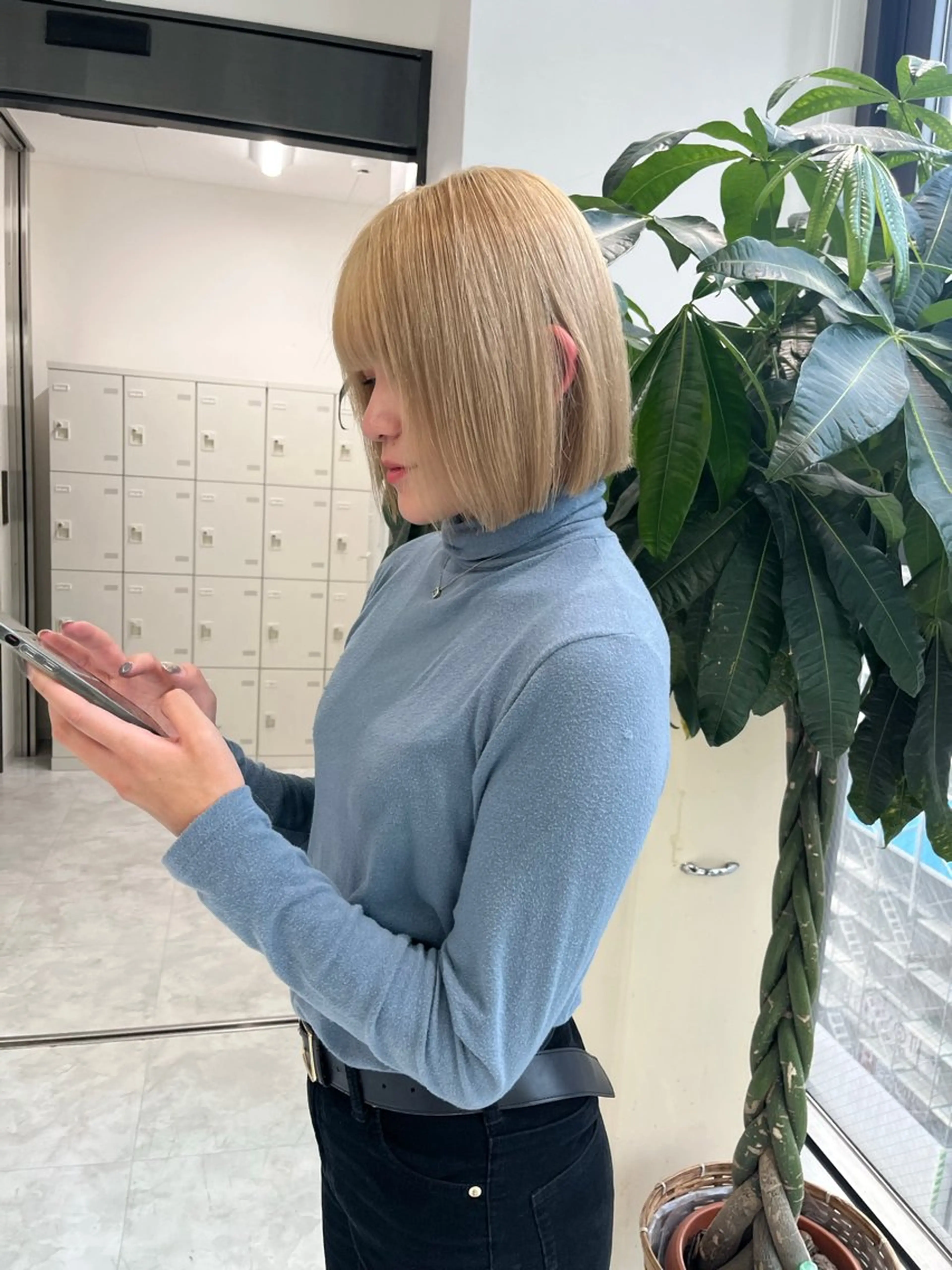 ミディアム カラー ヘアカラー ブリーチボブNo.1 🥇/KOHEIのヘアスタイル