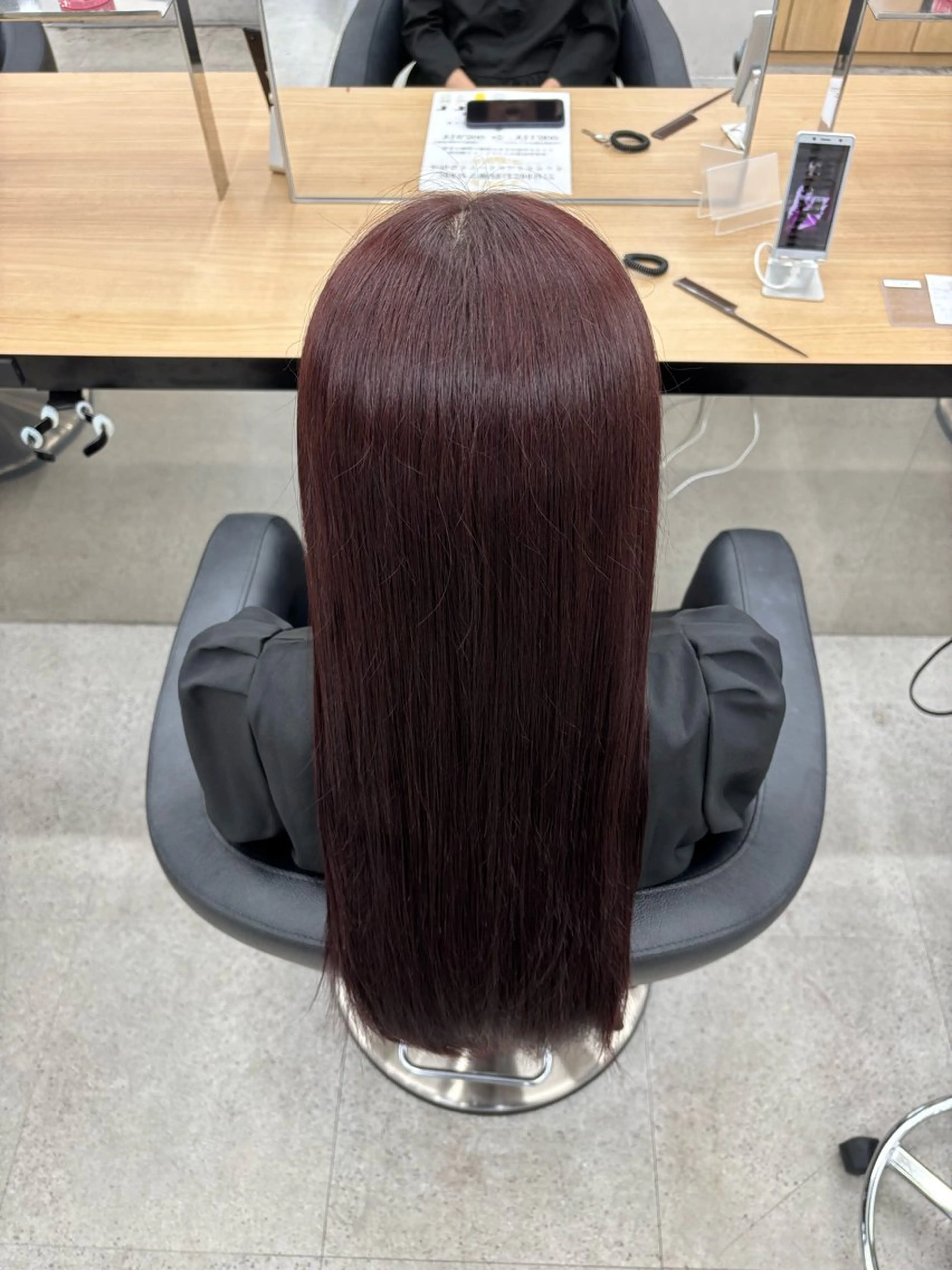 ロング カラー ヘアカラー トリートメント ヘアセット 韓国風レイヤー透明感 カラー/岡田悠希のヘアスタイル