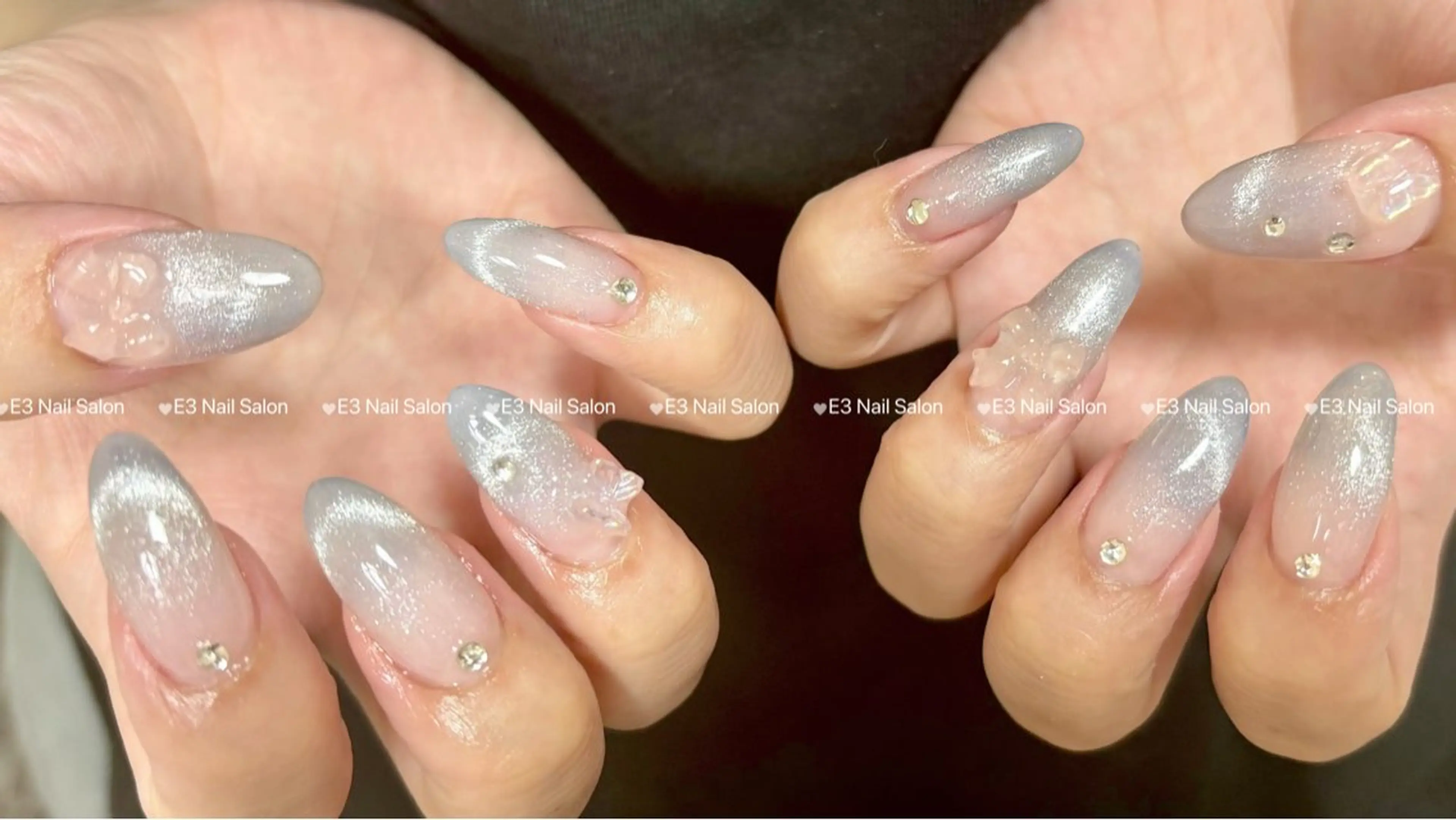 ネイル グラデーション マグネットネイル E3 Nail Salon所属・山口 奈々のネイルデザイン