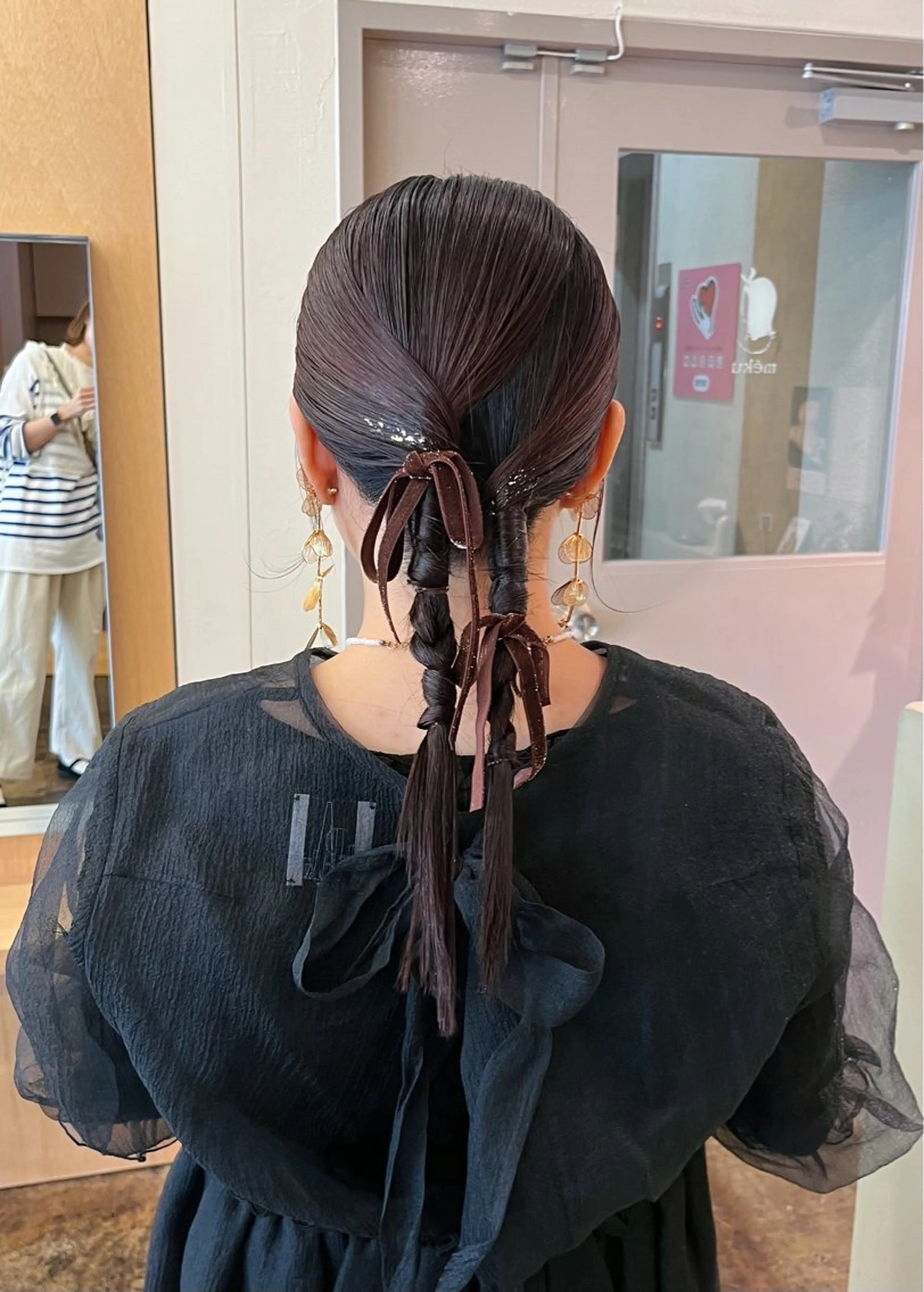 セミロング ヘアアレンジ 結婚式・ブライダル ヘアセット 西山 紗耶香🪽 透明感カラー/ボブのヘアスタイル
