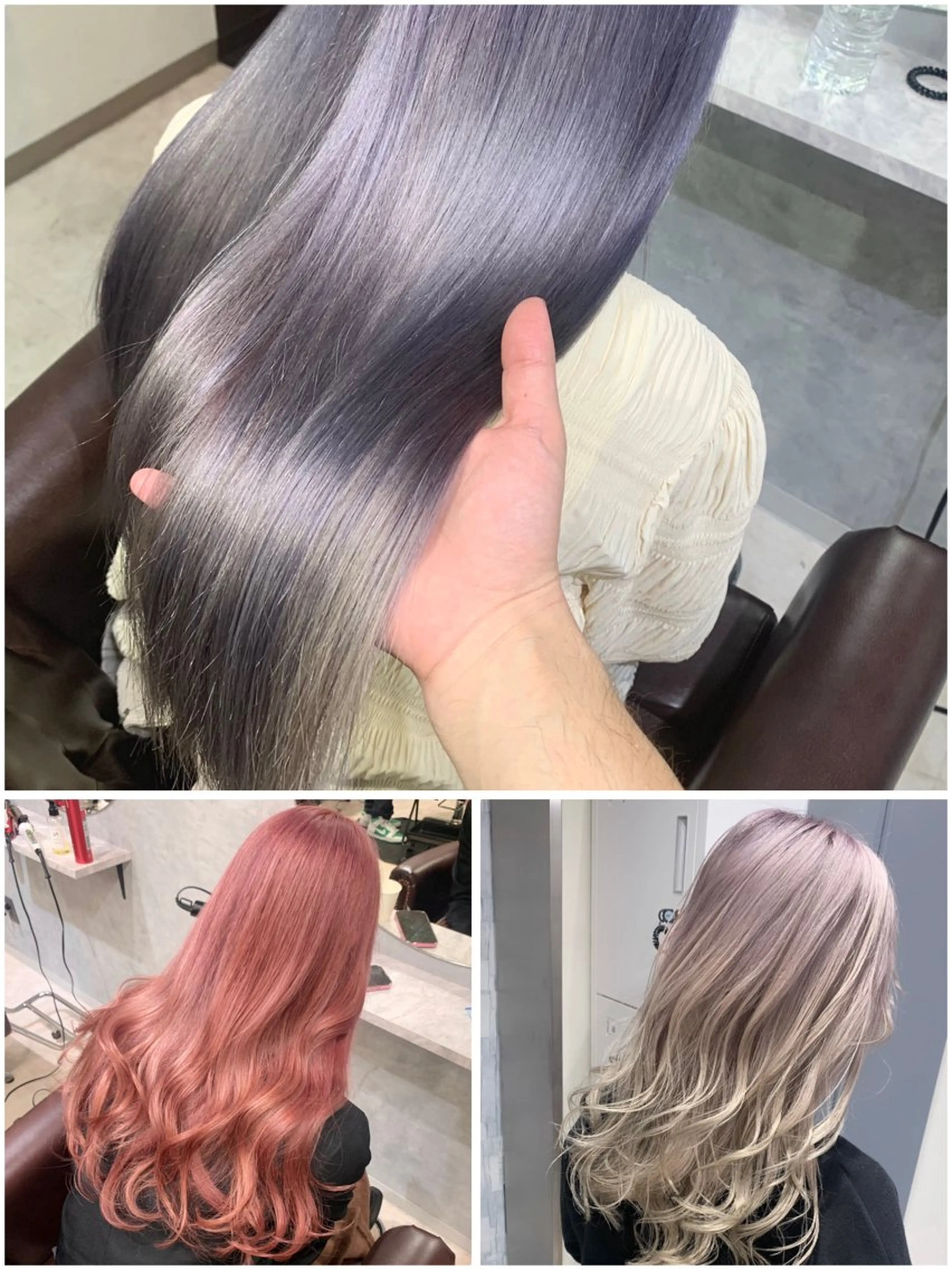 ロング ヘアカラー トリートメント 池袋/ダブルカラー GLADGE🩵のヘアスタイル