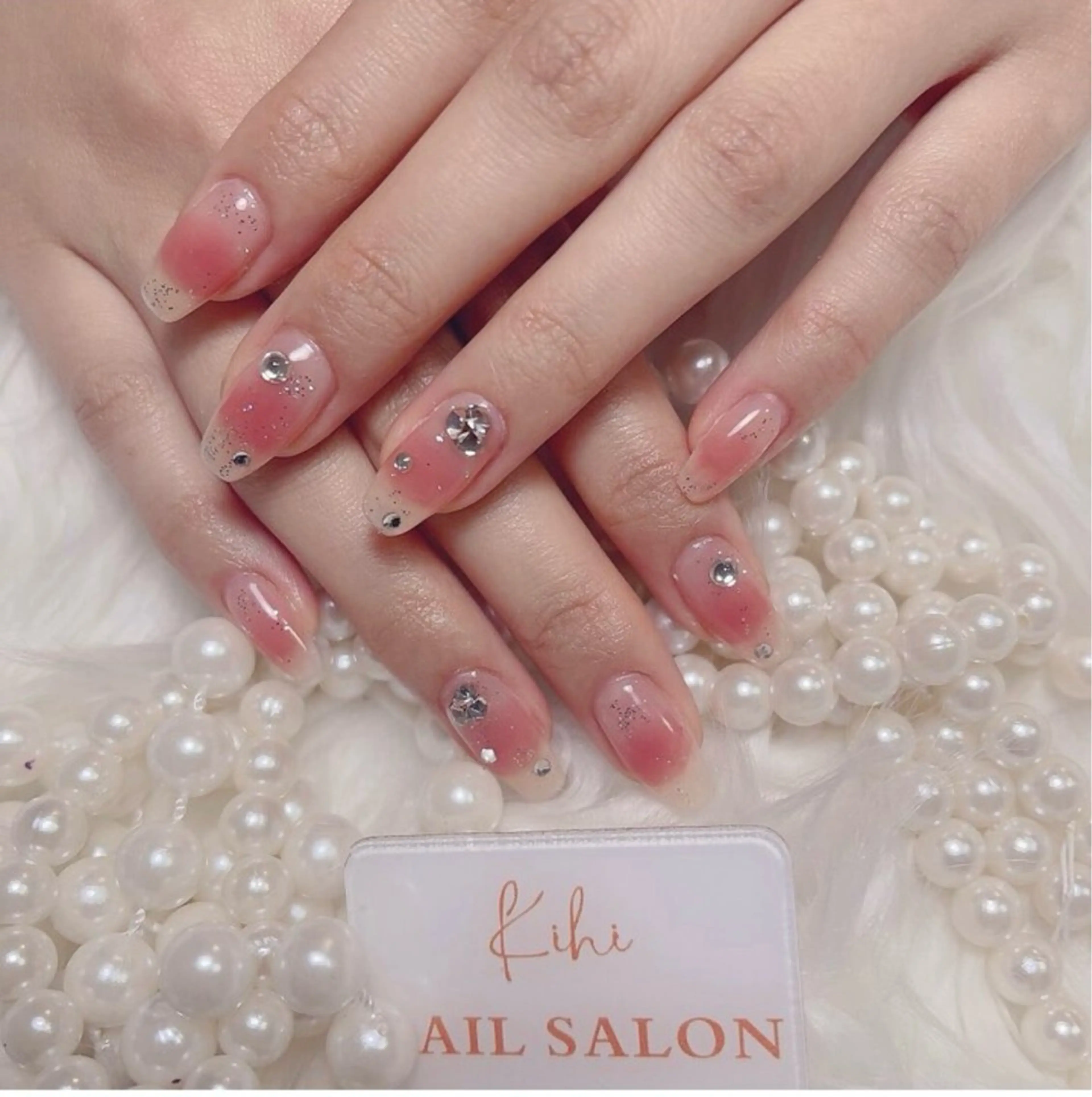 ネイル アートネイル フレンチネイル ジェルネイル グラデーション 韓国ネイル Nail Salon ワンダフルのネイルデザイン