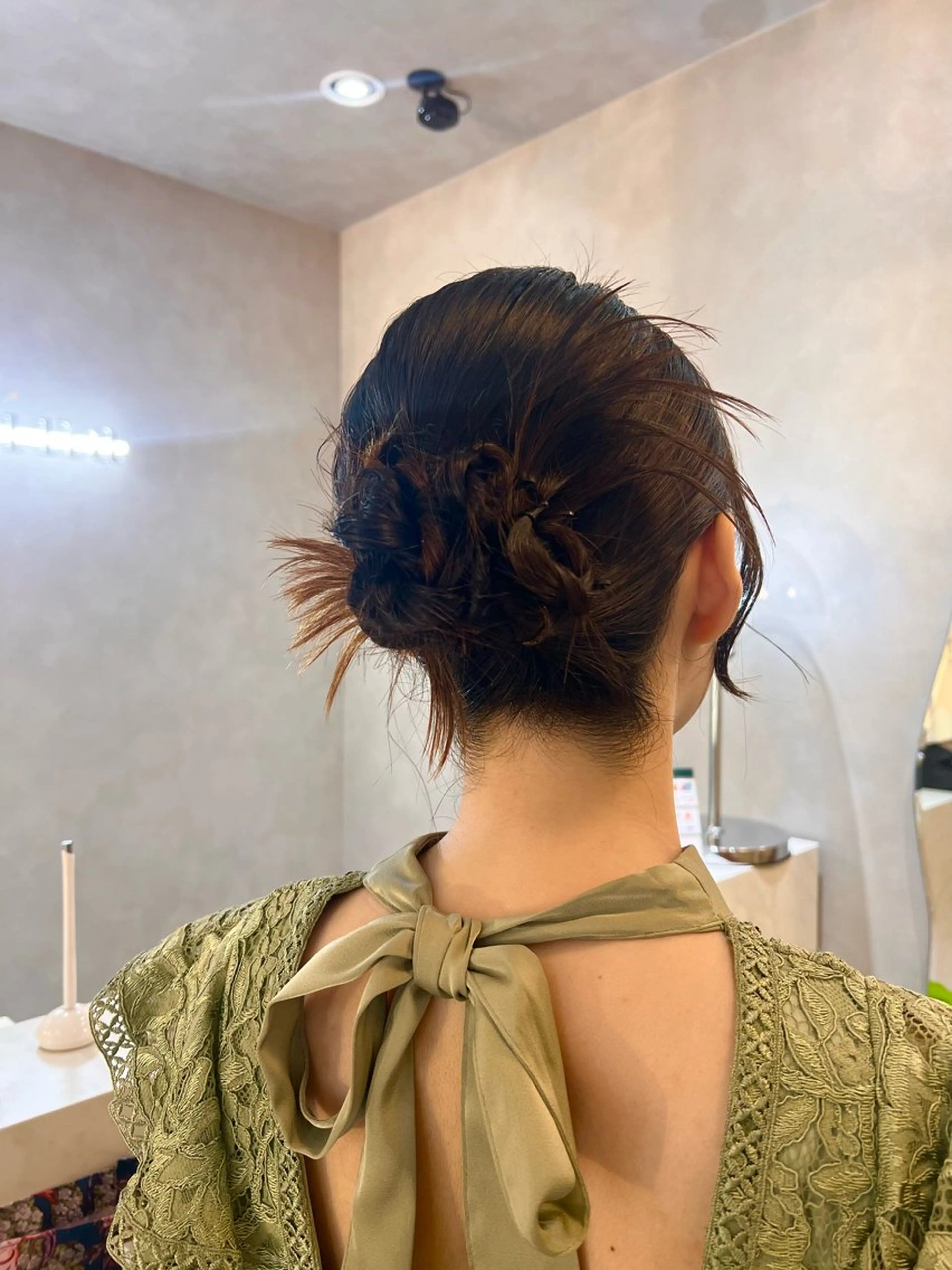ミディアム ヘアアレンジ ヘアセット 💎透明感カラー/ 韓国ヘア💎KANAのヘアスタイル