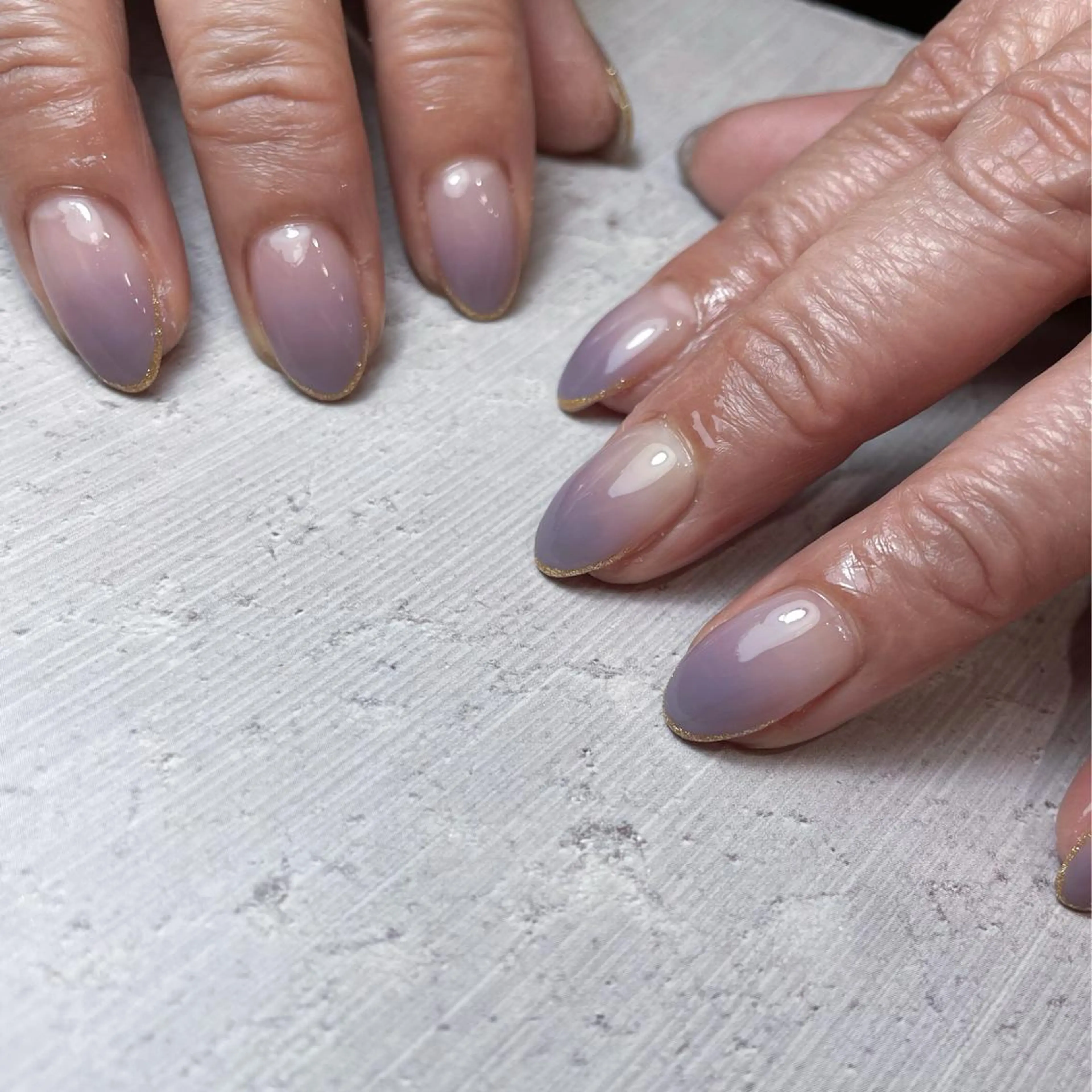 ネイル グラデーション ラメ(グリッター) ハンドネイル nail&eyelash mate所属・京都/東向日/ ayumiのネイルデザイン