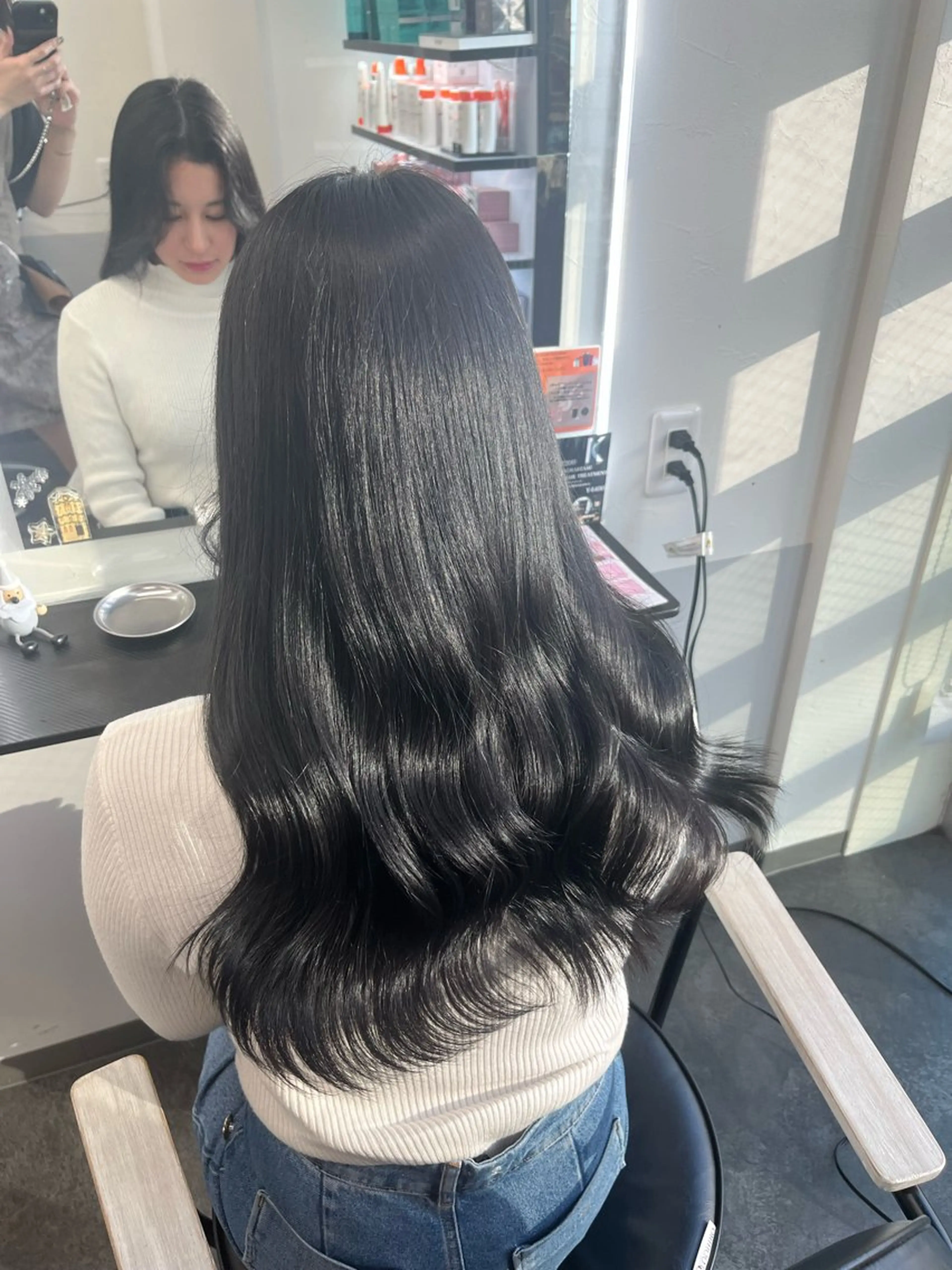ロング カラー 韓国風ヘア トリートメント 韓国ヘア🖤/透明感 shihoのヘアスタイル