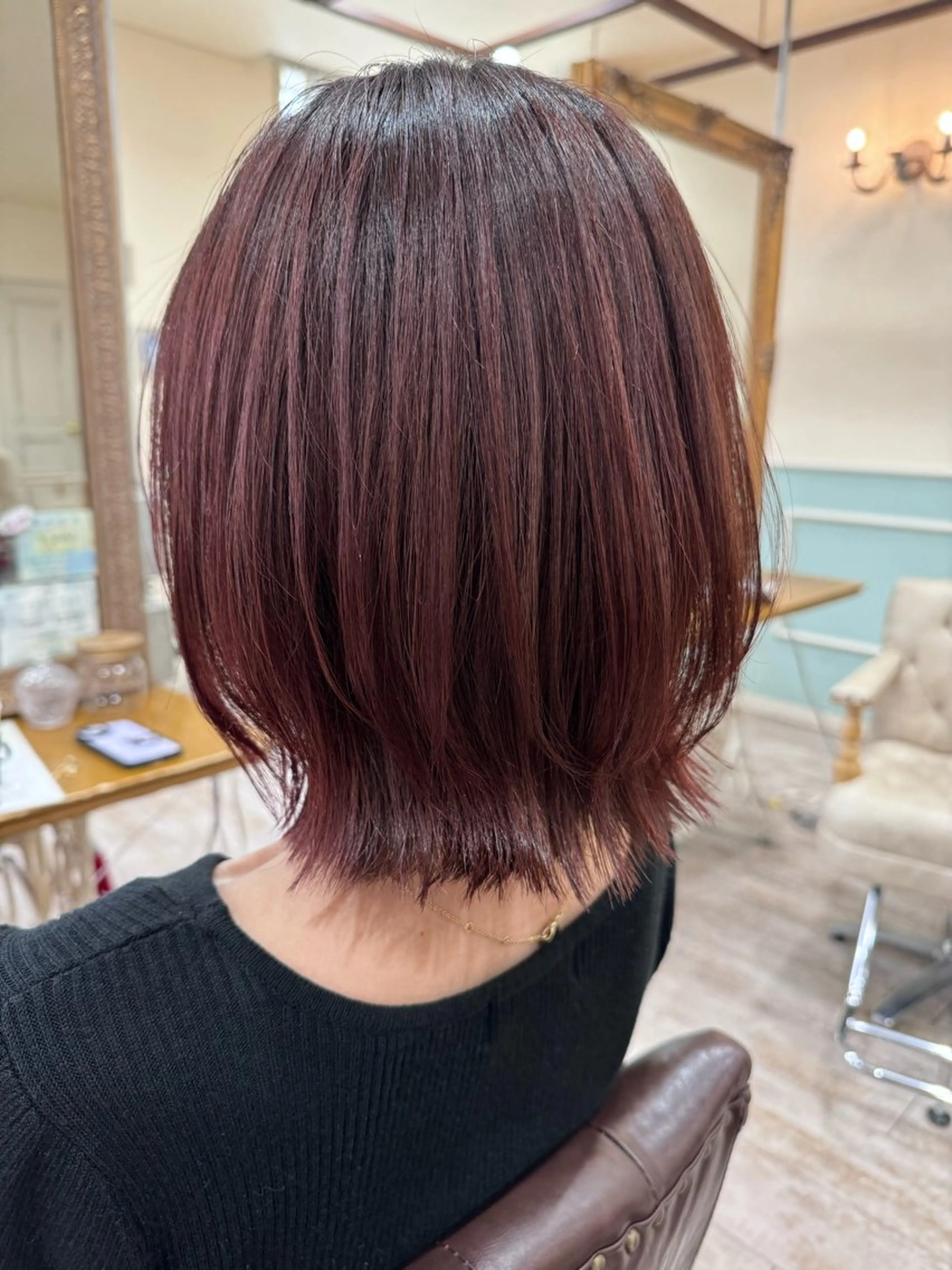 ミディアム カラー 髪質改善 レイヤーカット ウルフカット noble店長 松本　拓也▶◀*.のヘアスタイル