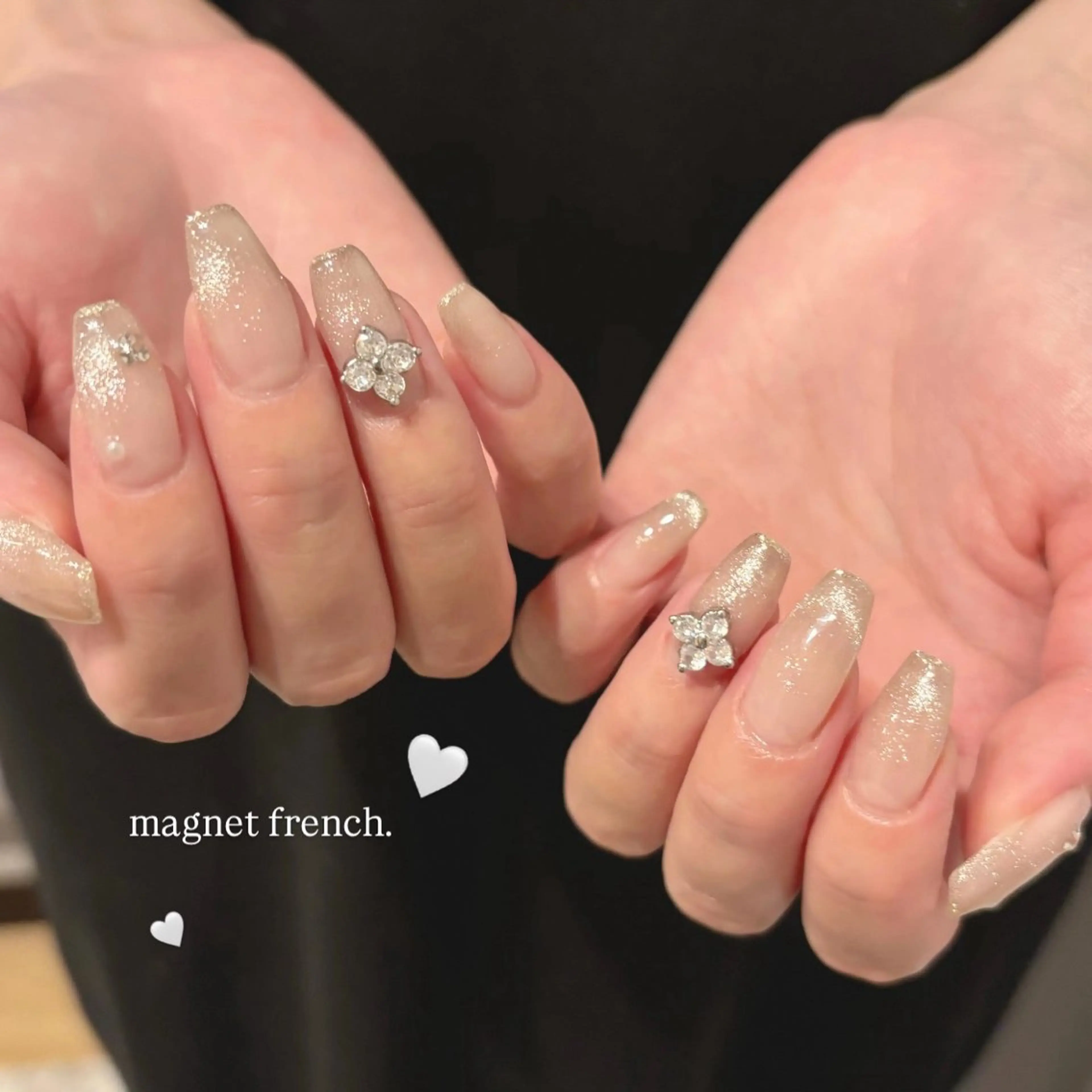 ネイル ガーリー ワンホンネイル cologne nail所属・HAGIHARA MANAのネイルデザイン