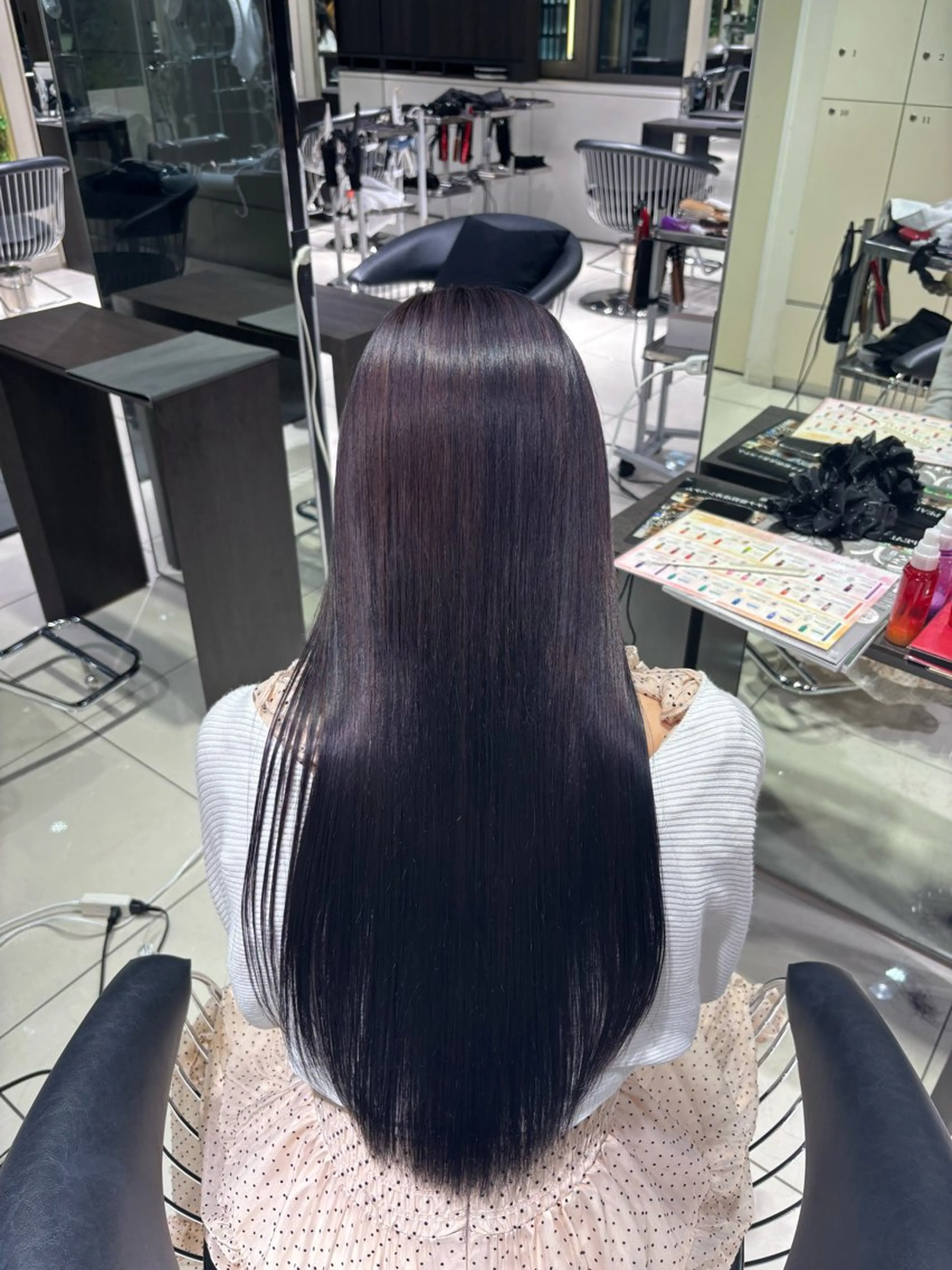 ロング ヘアカラー kana･:* /暖色カラーのヘアスタイル