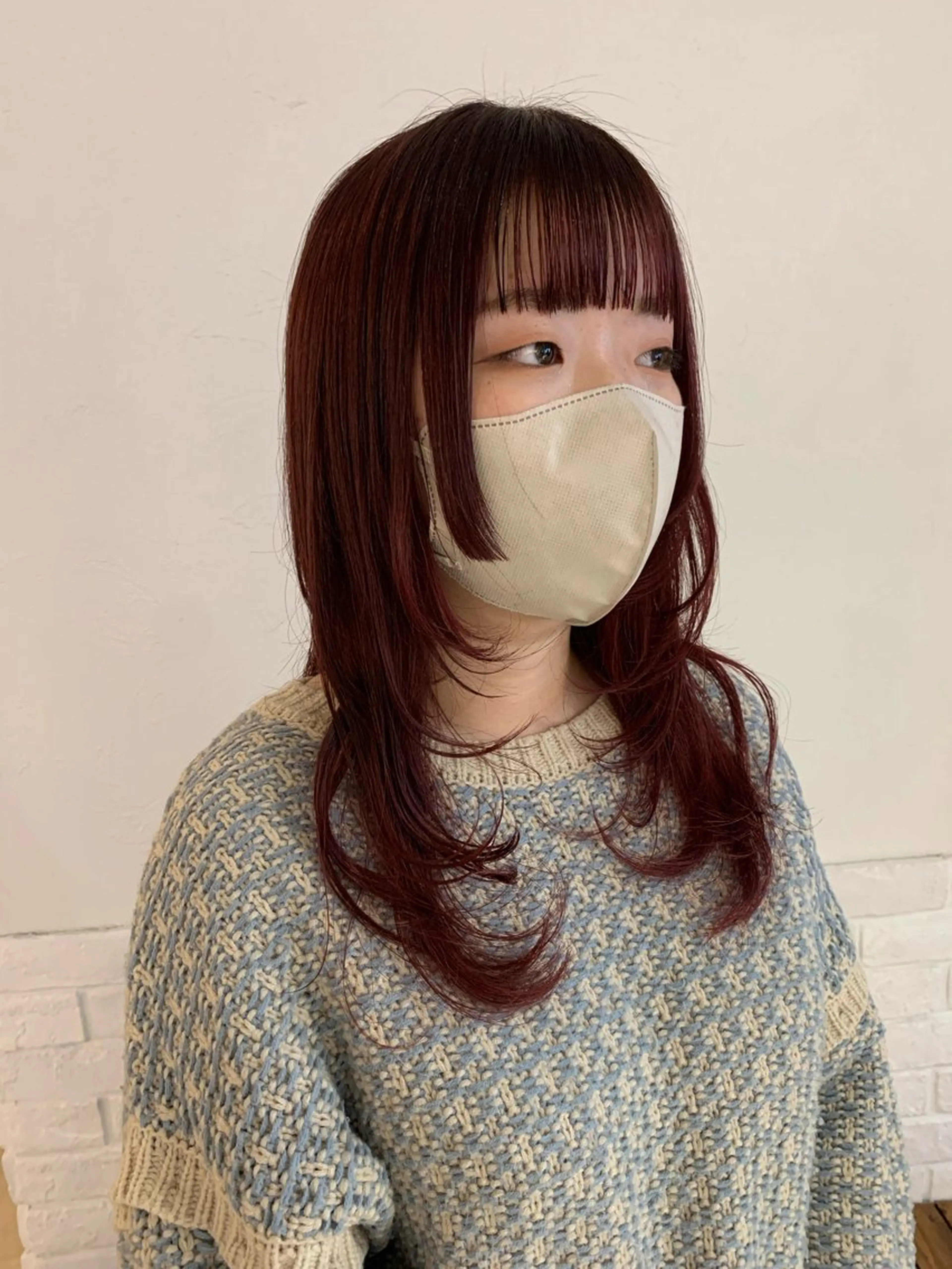 ロング カラー レッドカラー バイオレットカラー 姫カット レイヤーカット カット ヘアカラー 🩰淡色系カラー／ 南ゆかり（女性のみ）のヘアスタイル