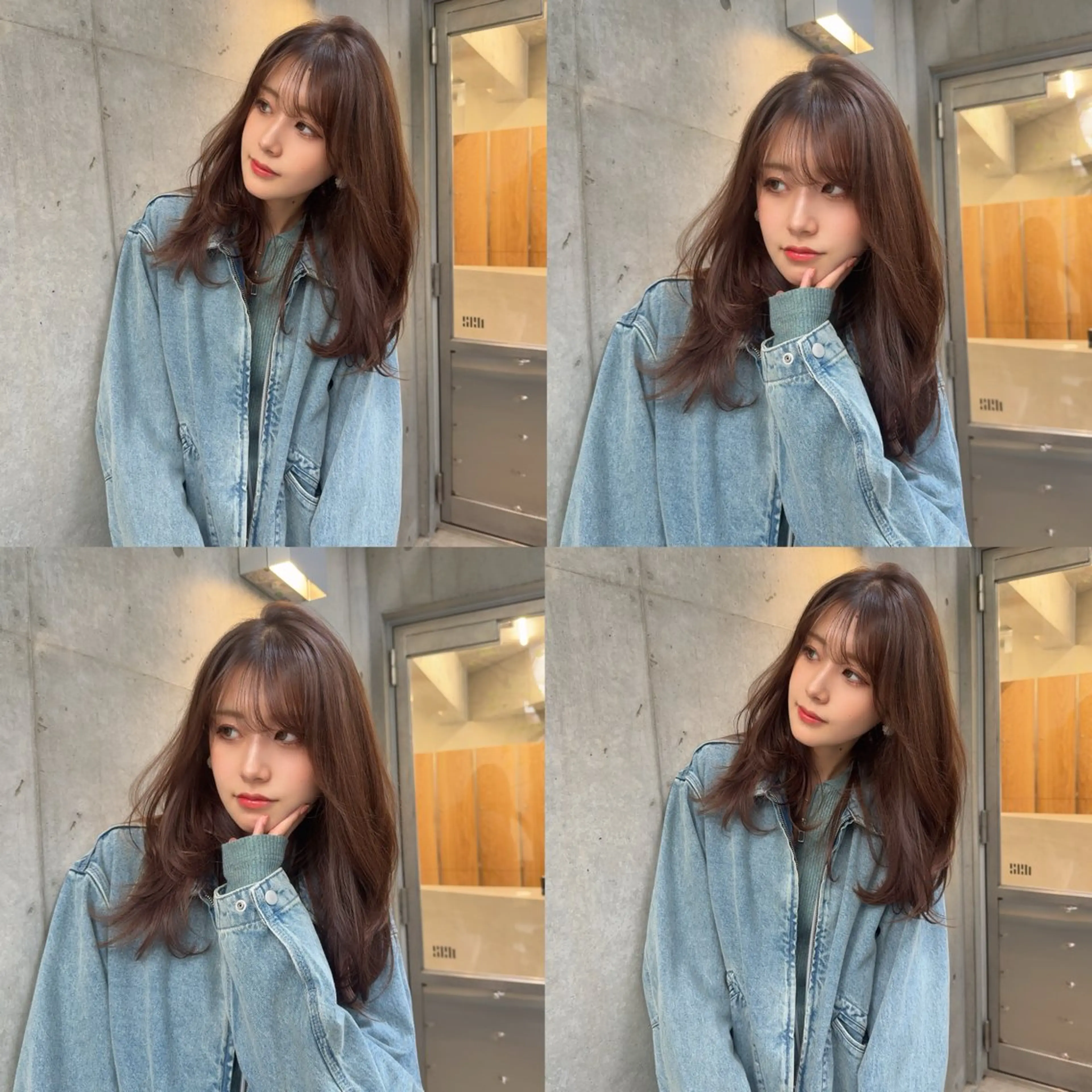 ロング カラー ロングレイヤー アッシュ ベージュカラー ブリーチ 透明感カラー カット ヘアカラー トリートメント 日本一丁寧なカット/ 小林輝🍀︎のヘアスタイル