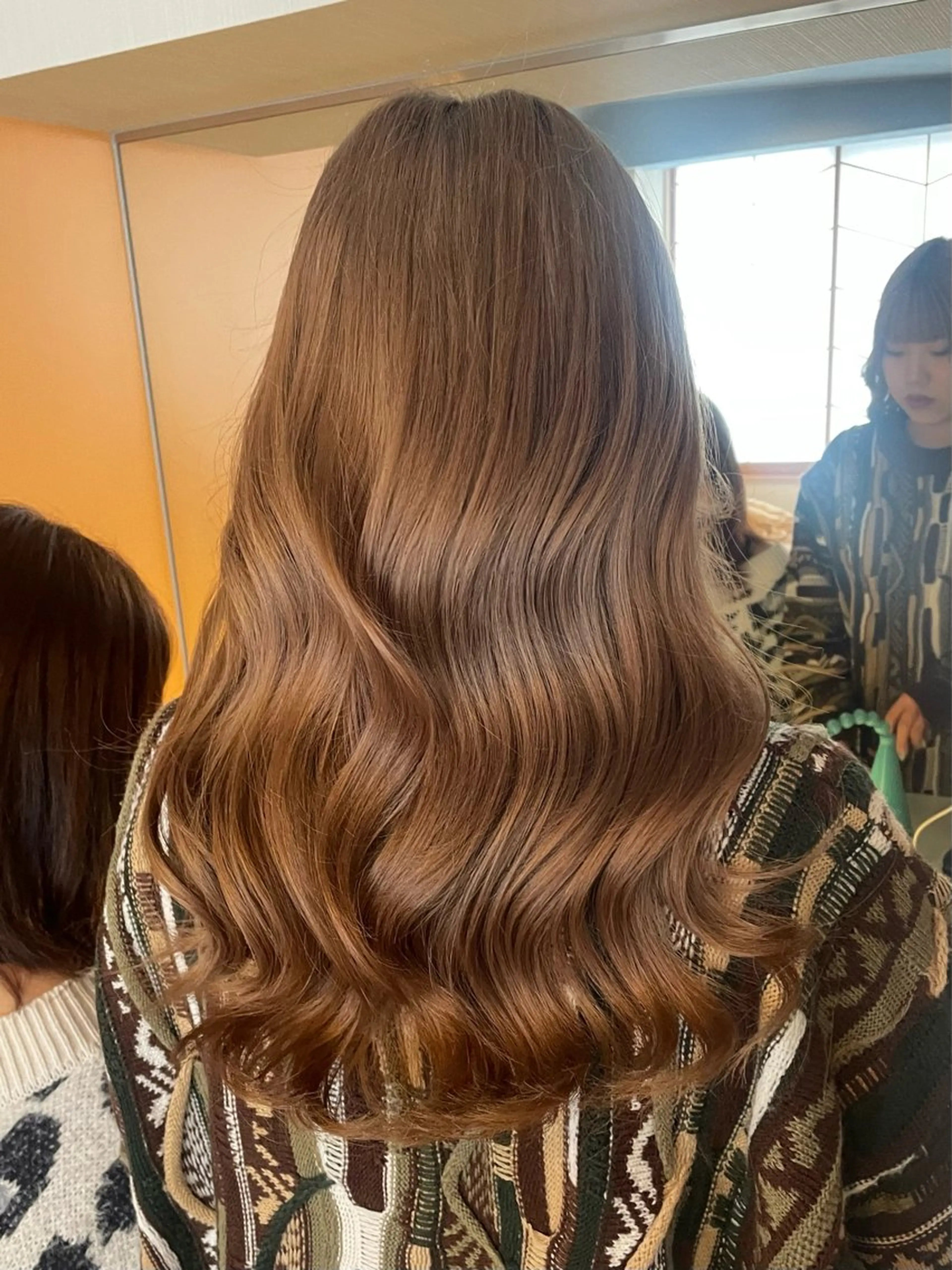 ロング カラー RIN／韓国ヘア レイヤーカットのヘアスタイル