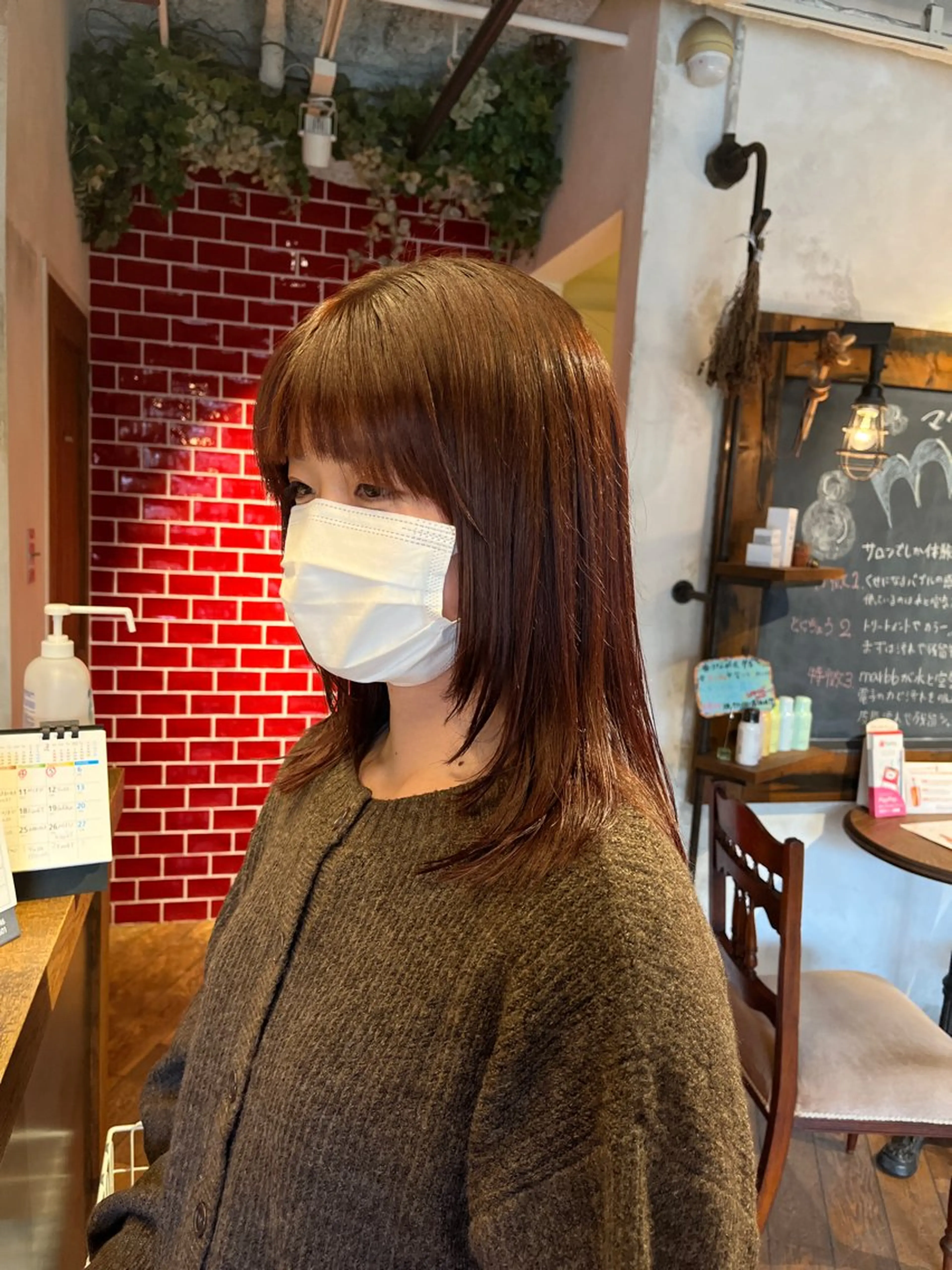 セミロング カット ヘアカラー IT’s所属・韓国好き🇰🇷 美容師MIKUのヘアスタイル