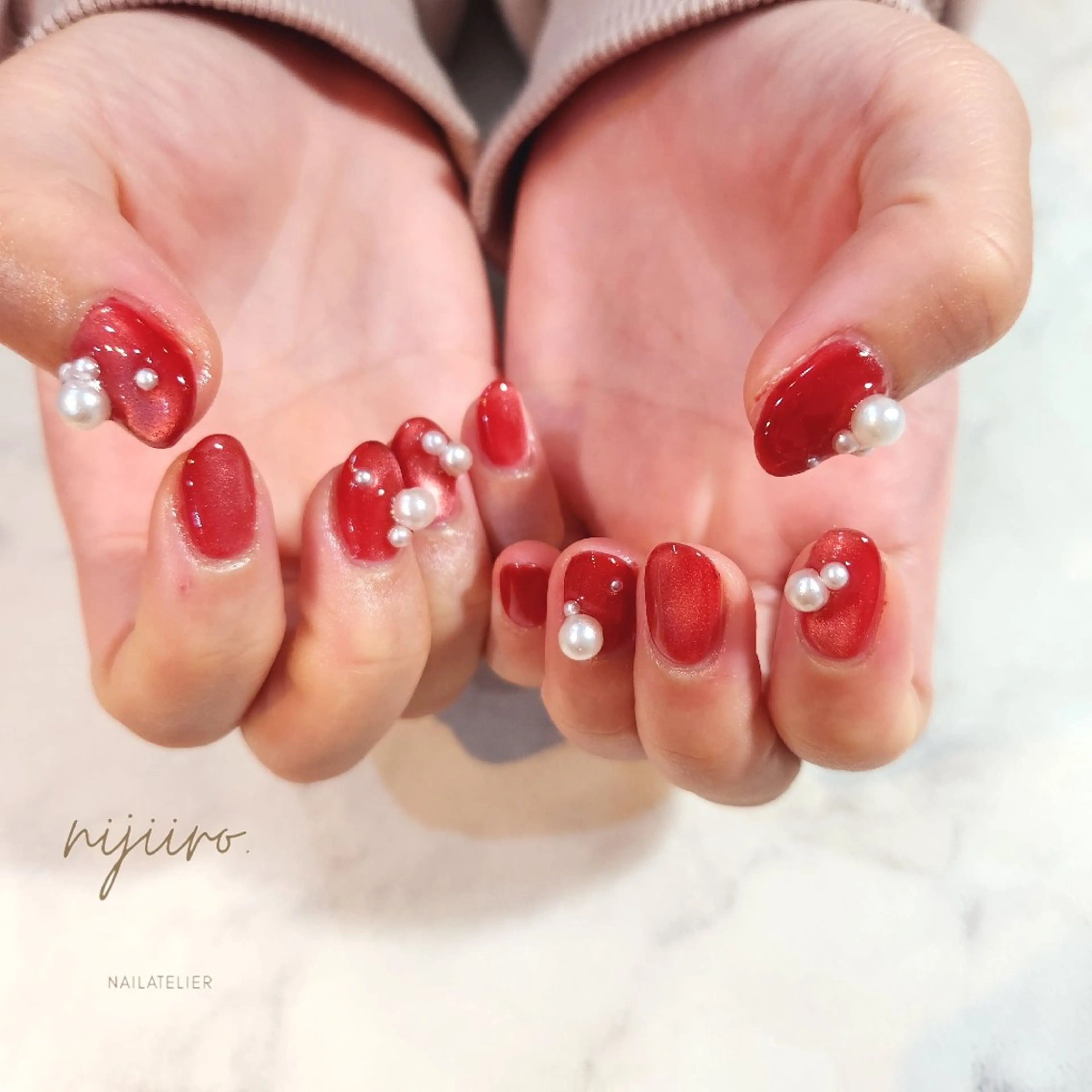ネイル ハンドネイル nailatelier nijiiro.所属・nijiiro🌈 サトウのネイルデザイン