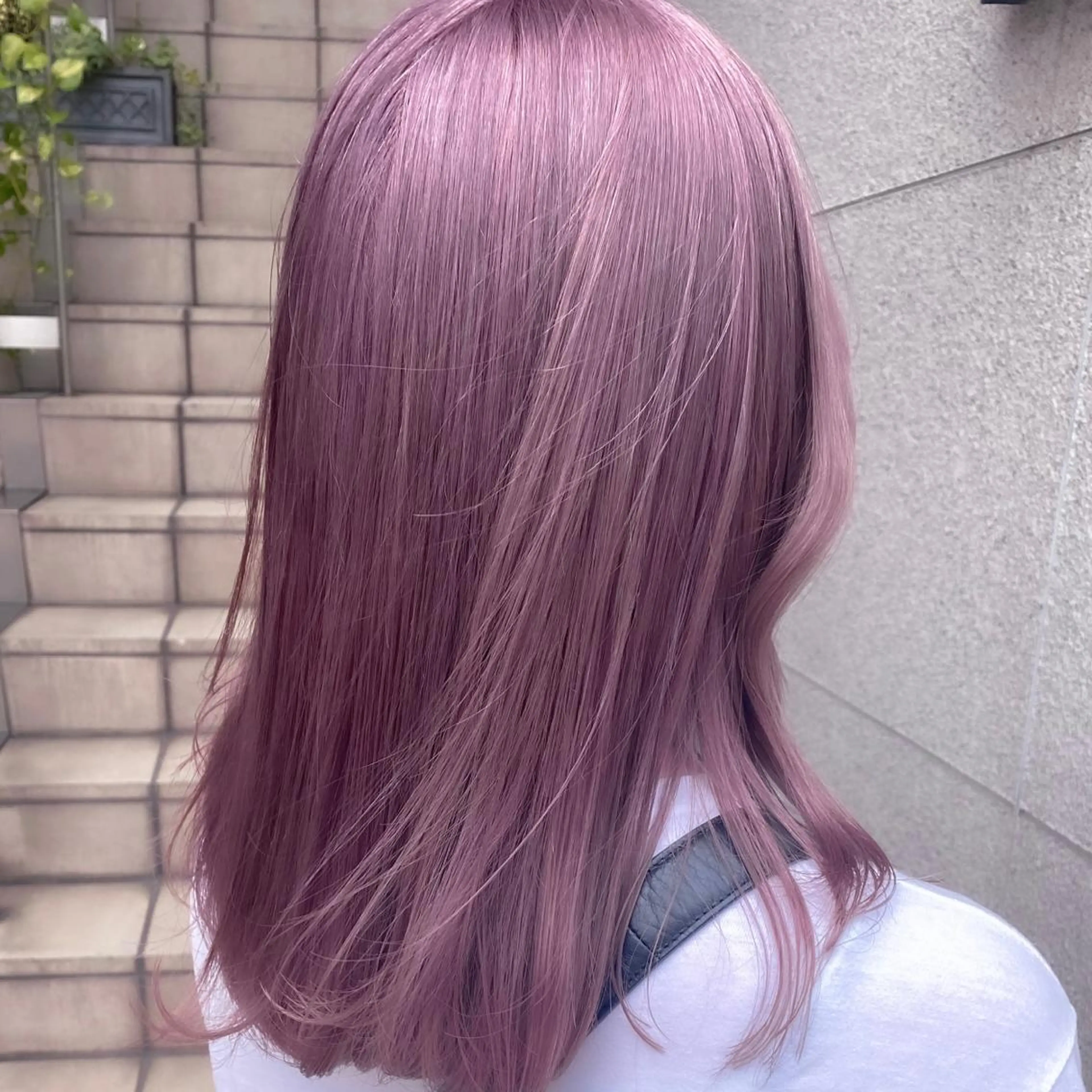 セミロング カラー 💗💗韓国レイヤー yu-ki💗💗のヘアスタイル