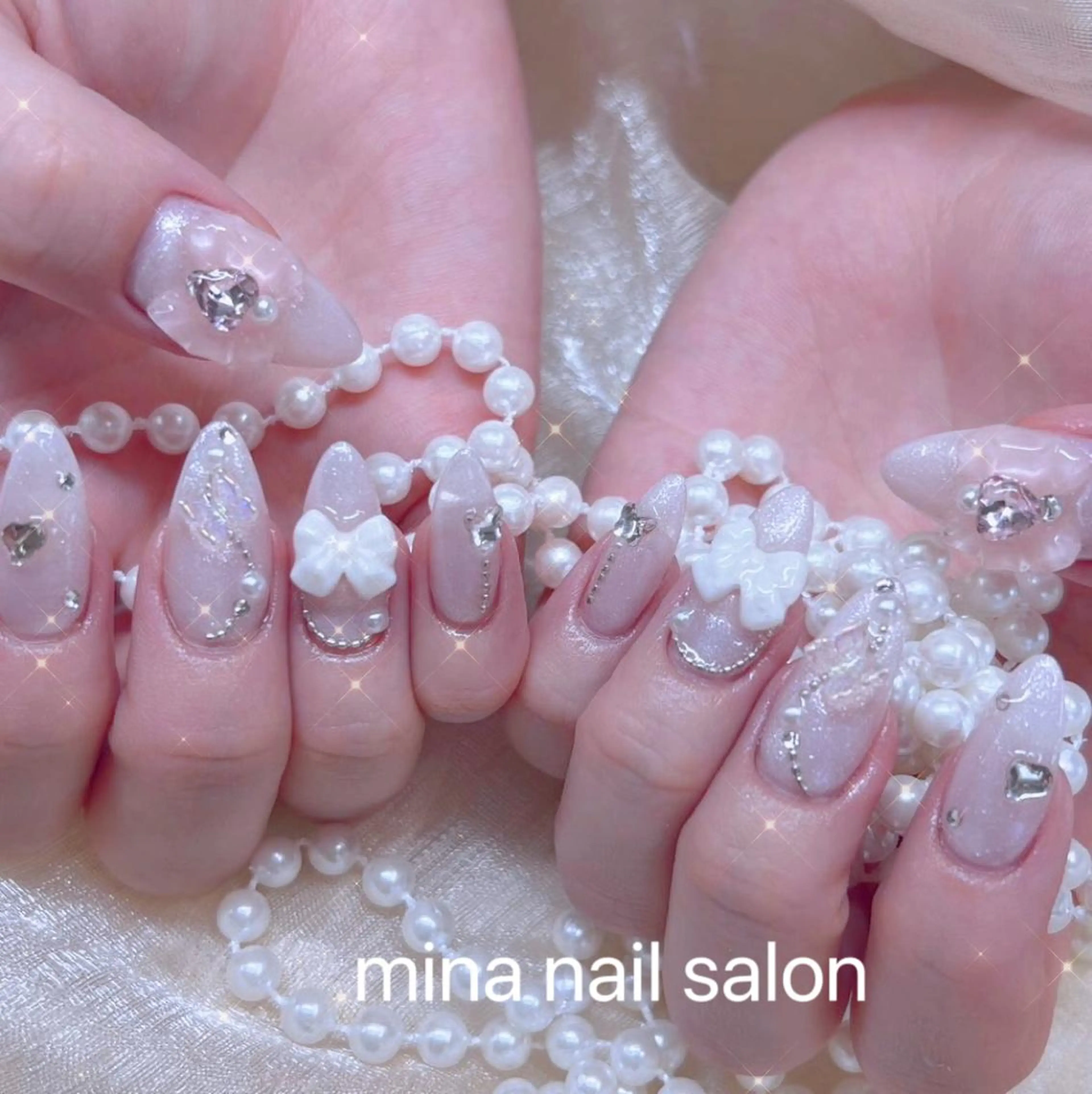 ネイル Mina🧸 韓国風ネイル🎀のネイルデザイン