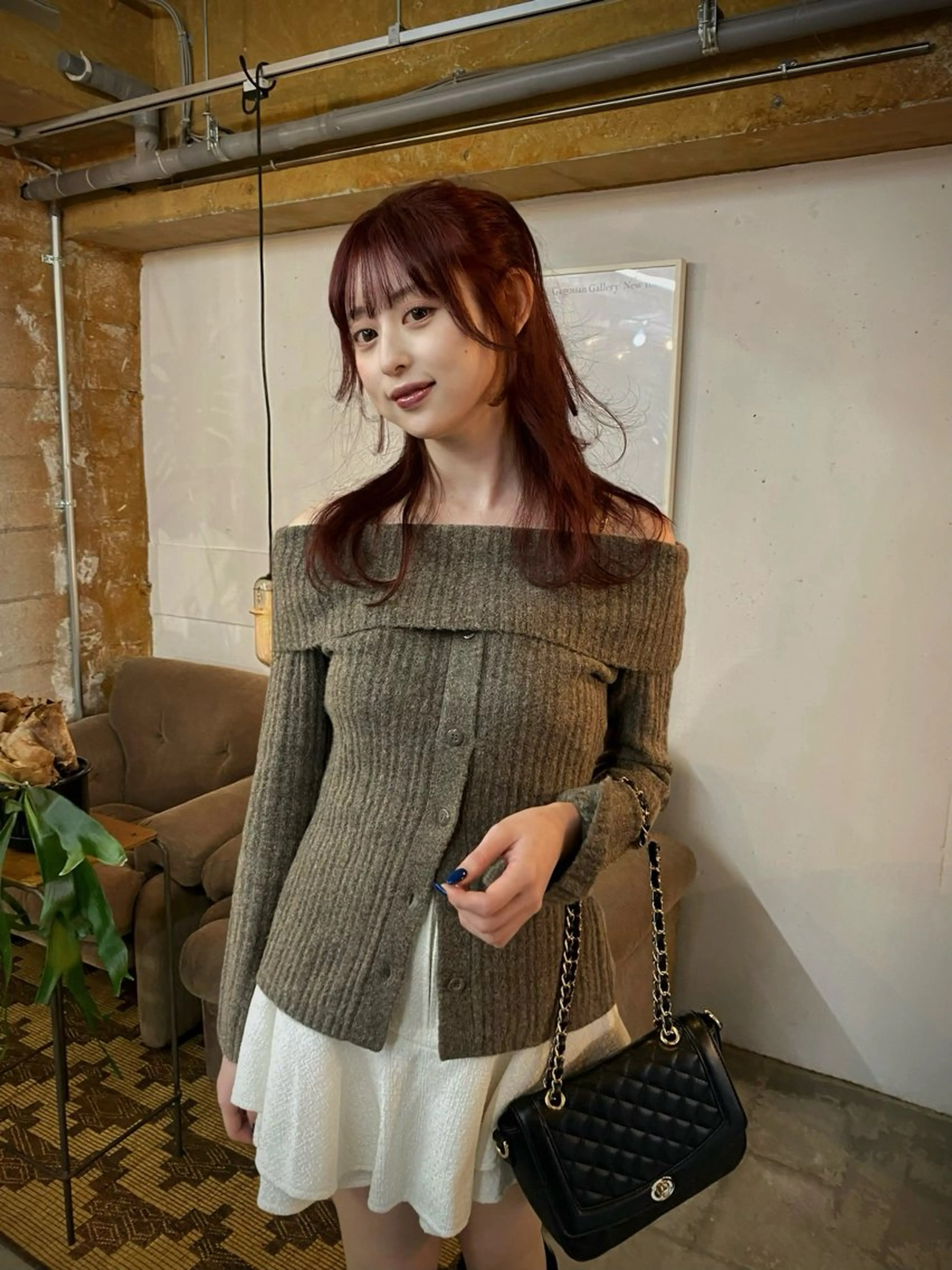 セミロング カラー ヘアアレンジ KEI gattacaのヘアスタイル