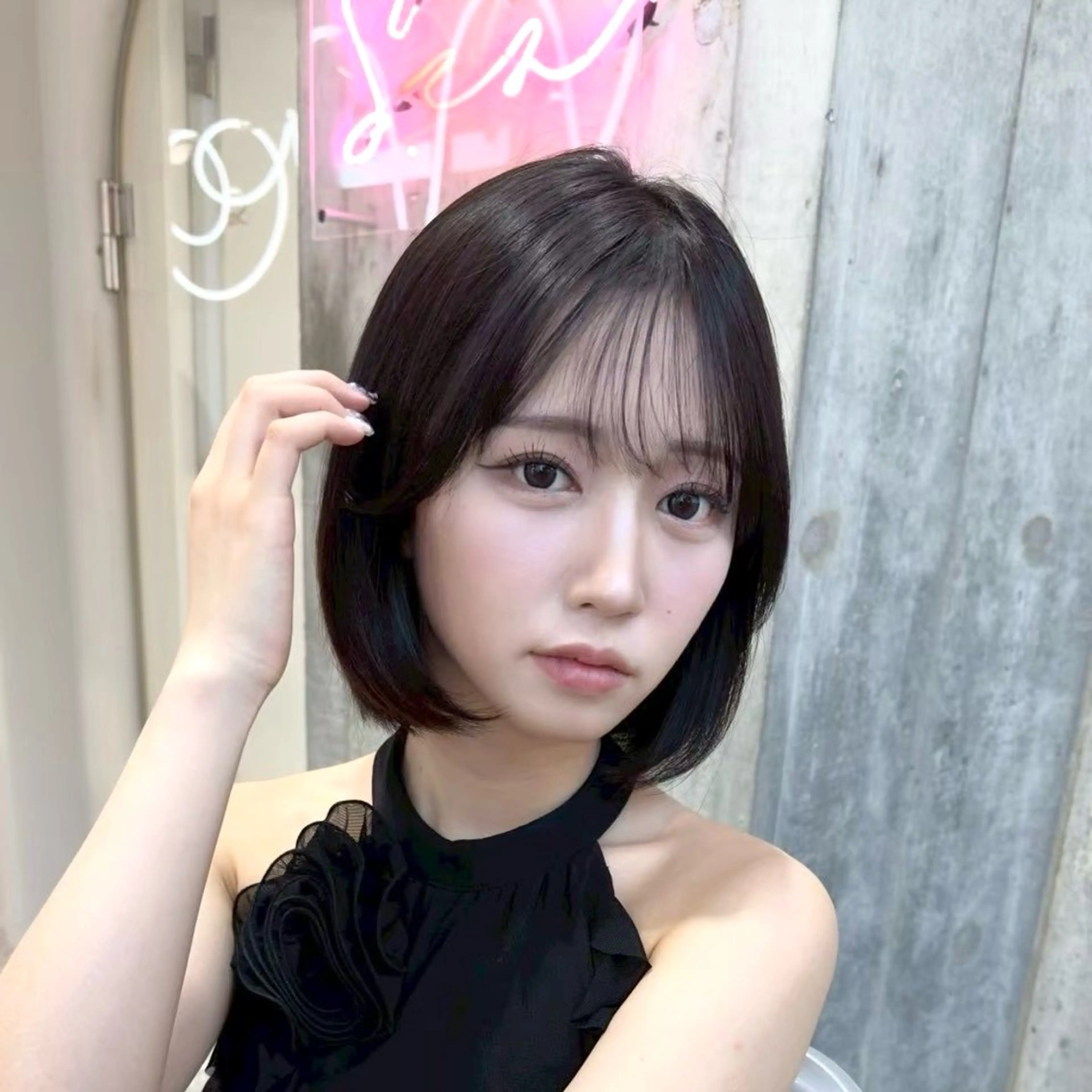 ミディアム カラー カット ヘアカラー トリートメント 新宿/髪質改善/ボブ 韓国レイヤー大重聖斗のヘアスタイル