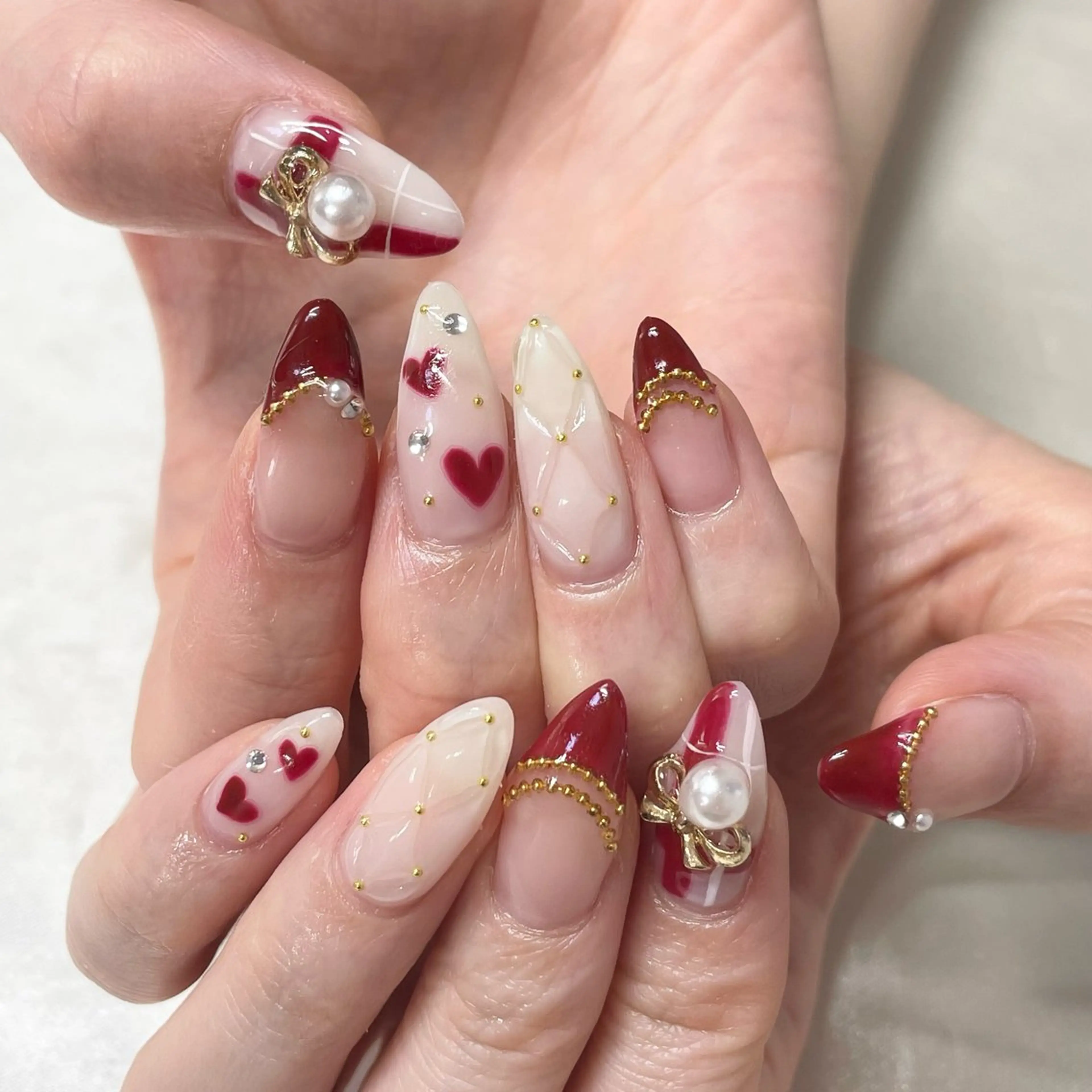 ネイル 長さ出し ハンドネイル RUMI nailのネイルデザイン