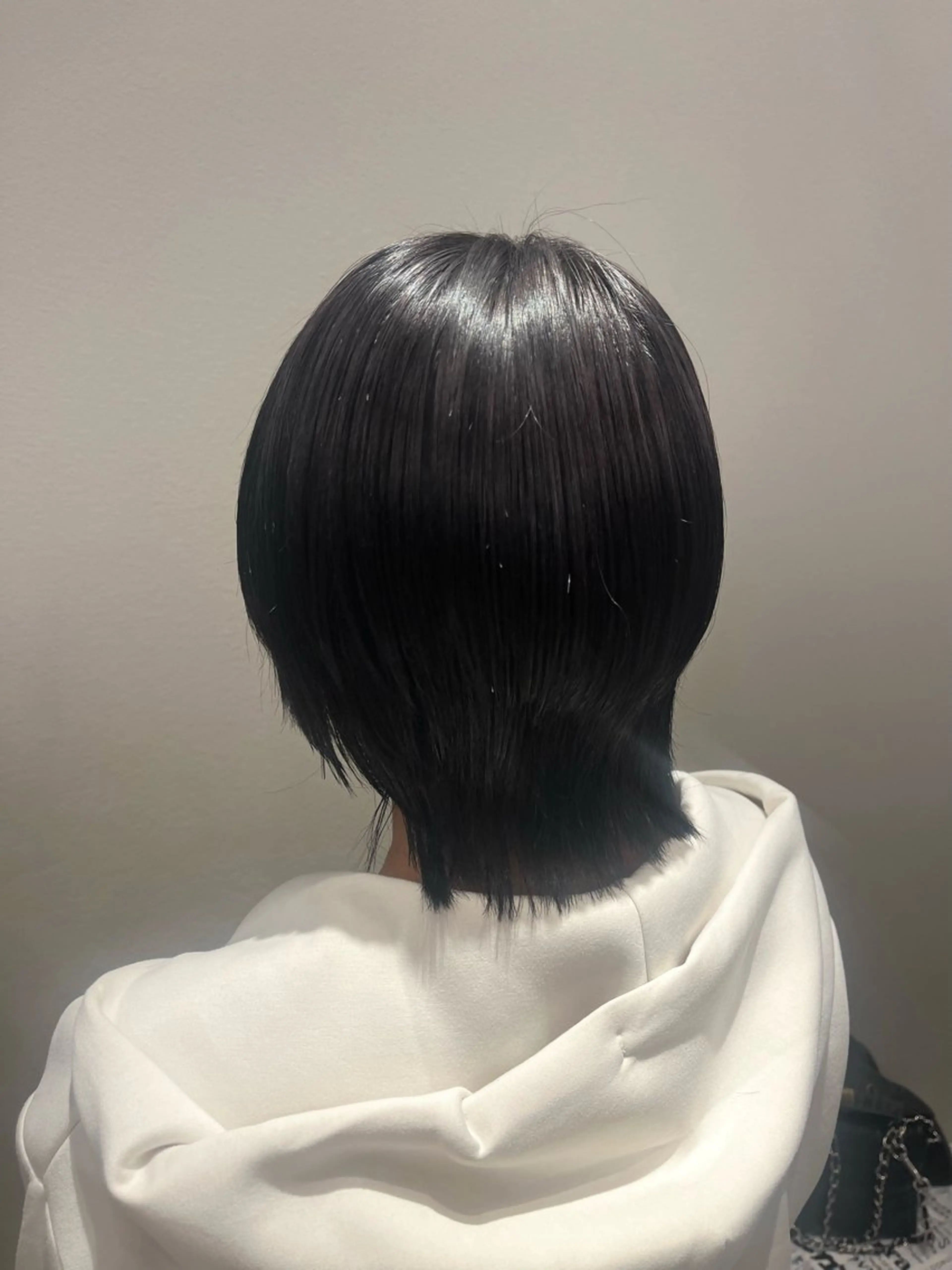 ショート カラー ブリーチ ディープラベンダー ラベンダーカラー カット ヘアカラー ヘアセット/暖 色/顔周り/あつはのヘアスタイル