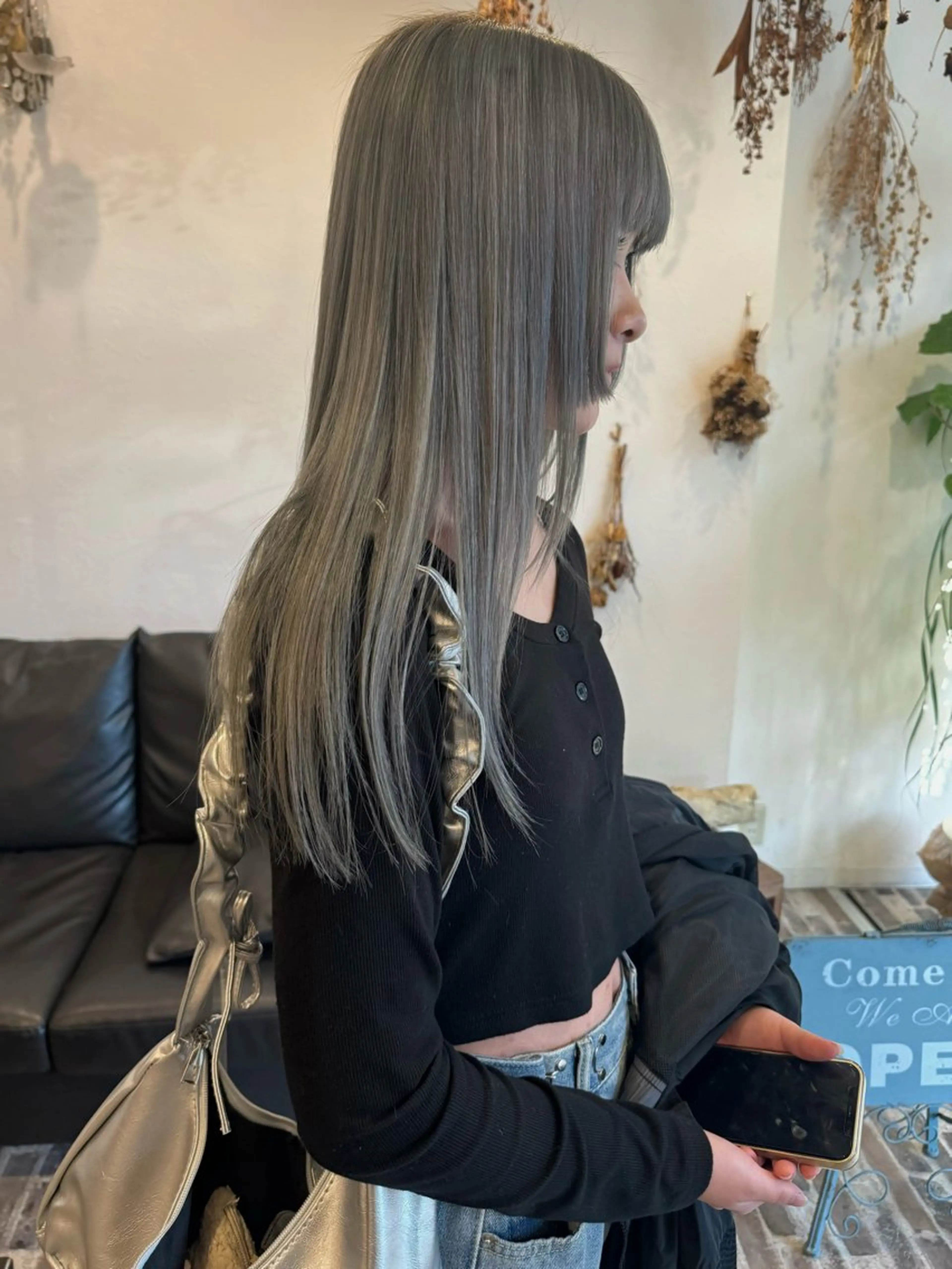 ロング カラー ブリーチ ミント ミントグリーン ヘアカラー m ā l o.🌷 サカモトマイコのヘアスタイル