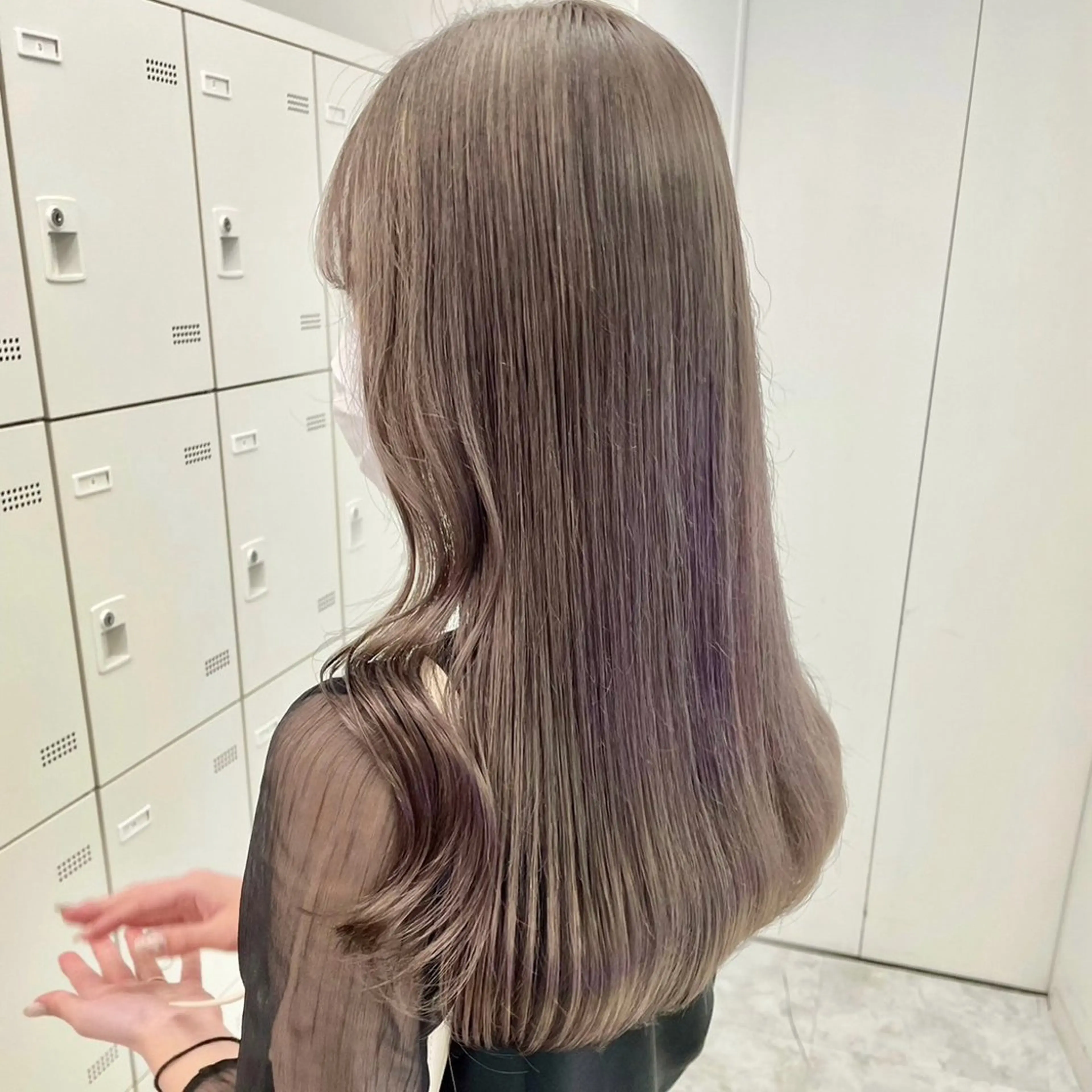 ミディアム ブラウンベージュ🤎 ブリーチなし🤎のヘアスタイル