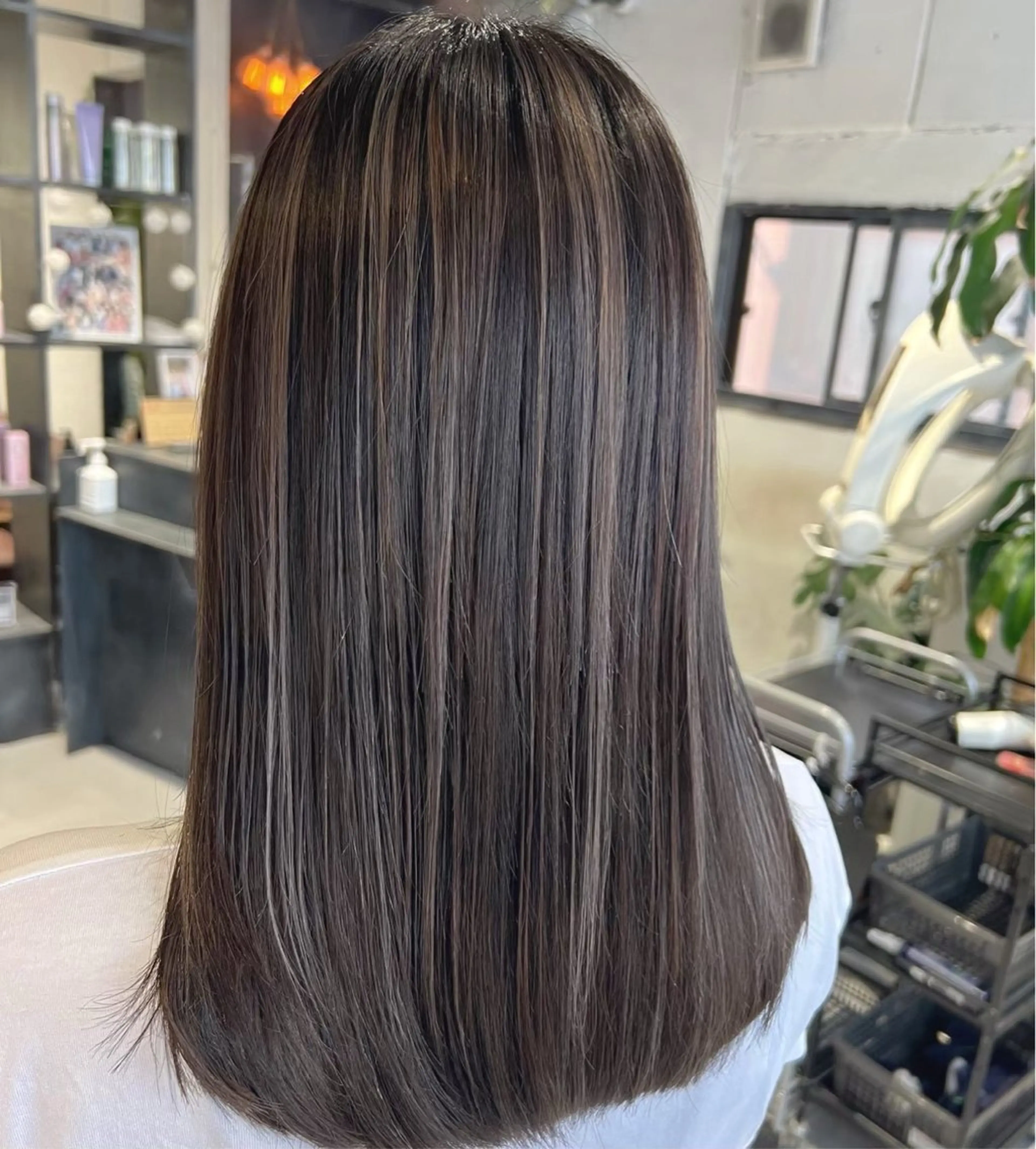 ロング カラー ベージュカラー ハイライトカラー ハイライト カット ヘアカラー トリートメント inc新小岩 🌱MANAMIのヘアスタイル