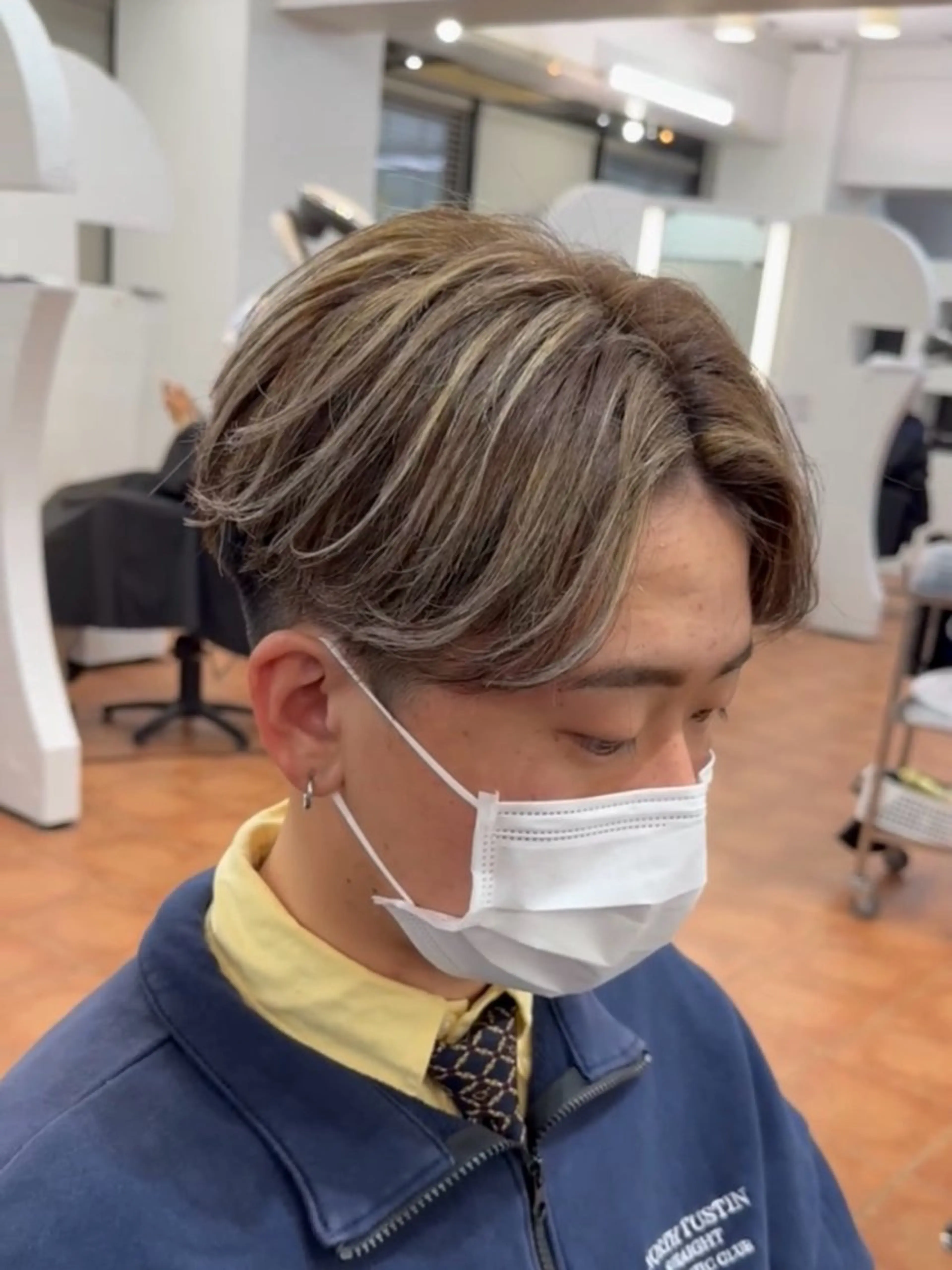 カラー メンズ カット ヘアカラー トリートメント メンズカット ‪‪/メッシュのヘアスタイル