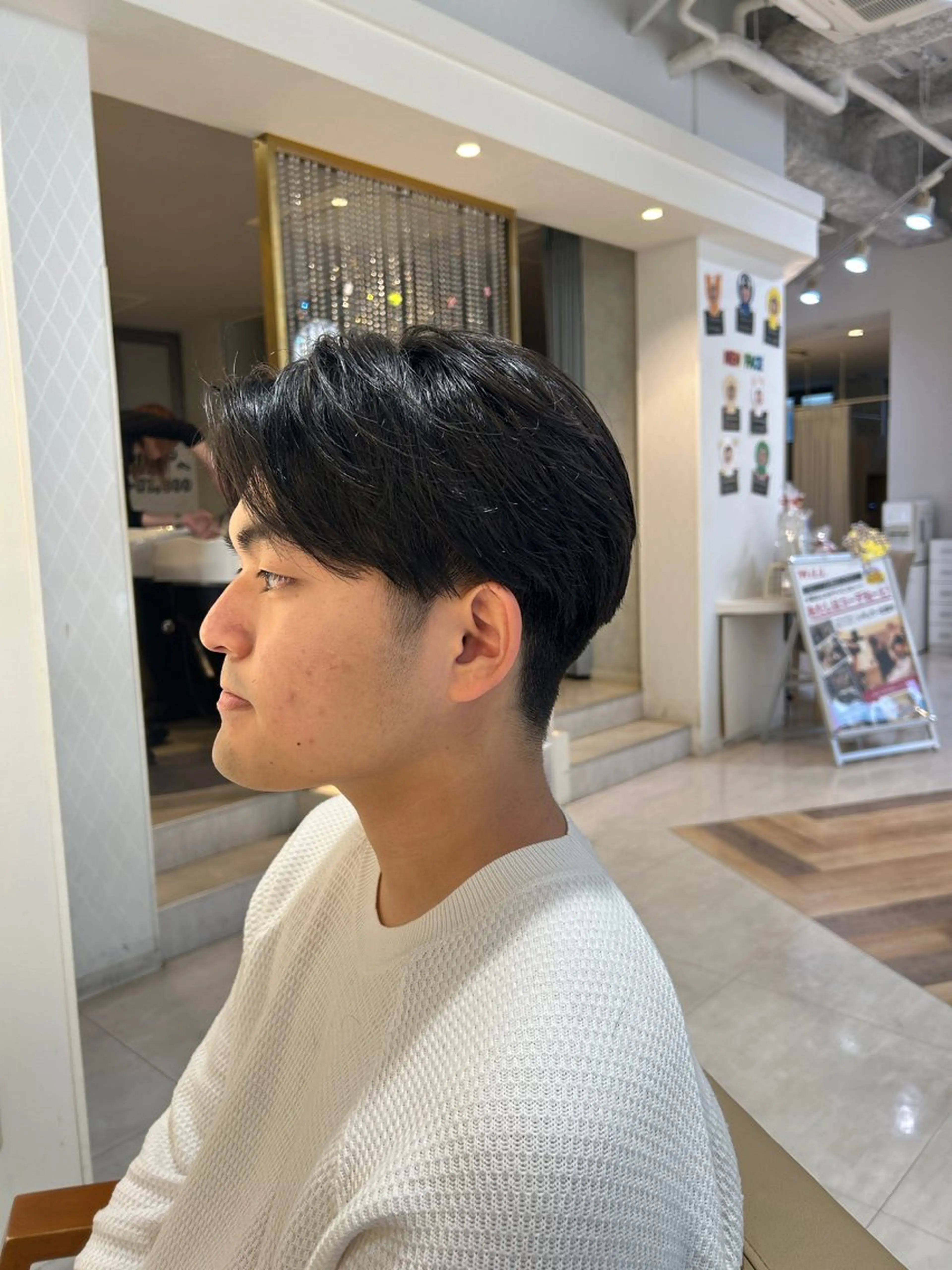 メンズ ヘアーメイクウィル野田阪神店所属・Yuu/レイヤー/ ハイライト/髪質改善のヘアスタイル