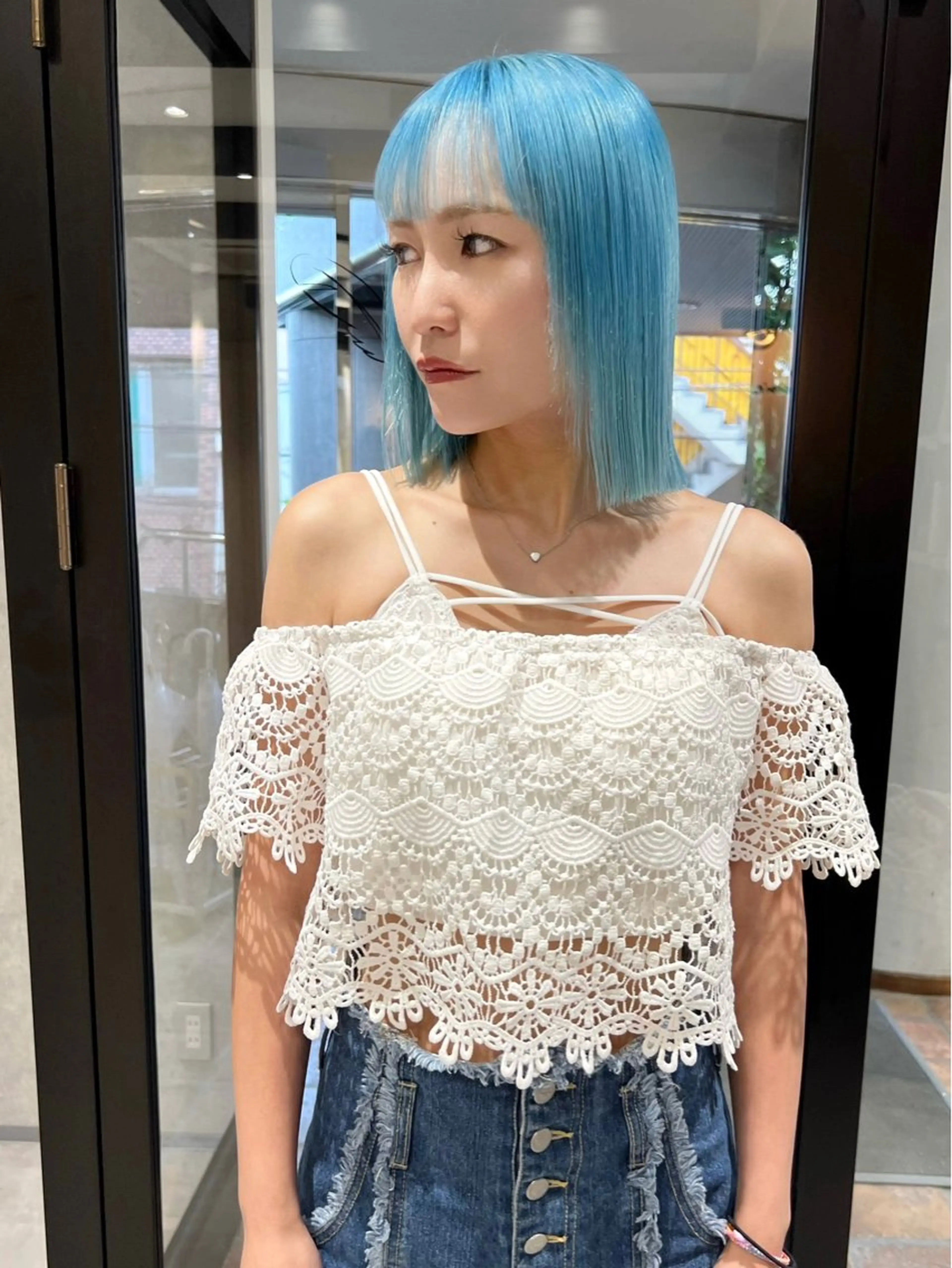 ミディアム カット ヘアカラー トリートメント AI TOKYO　S所属・mizuki 【韓国レイヤー】のヘアスタイル