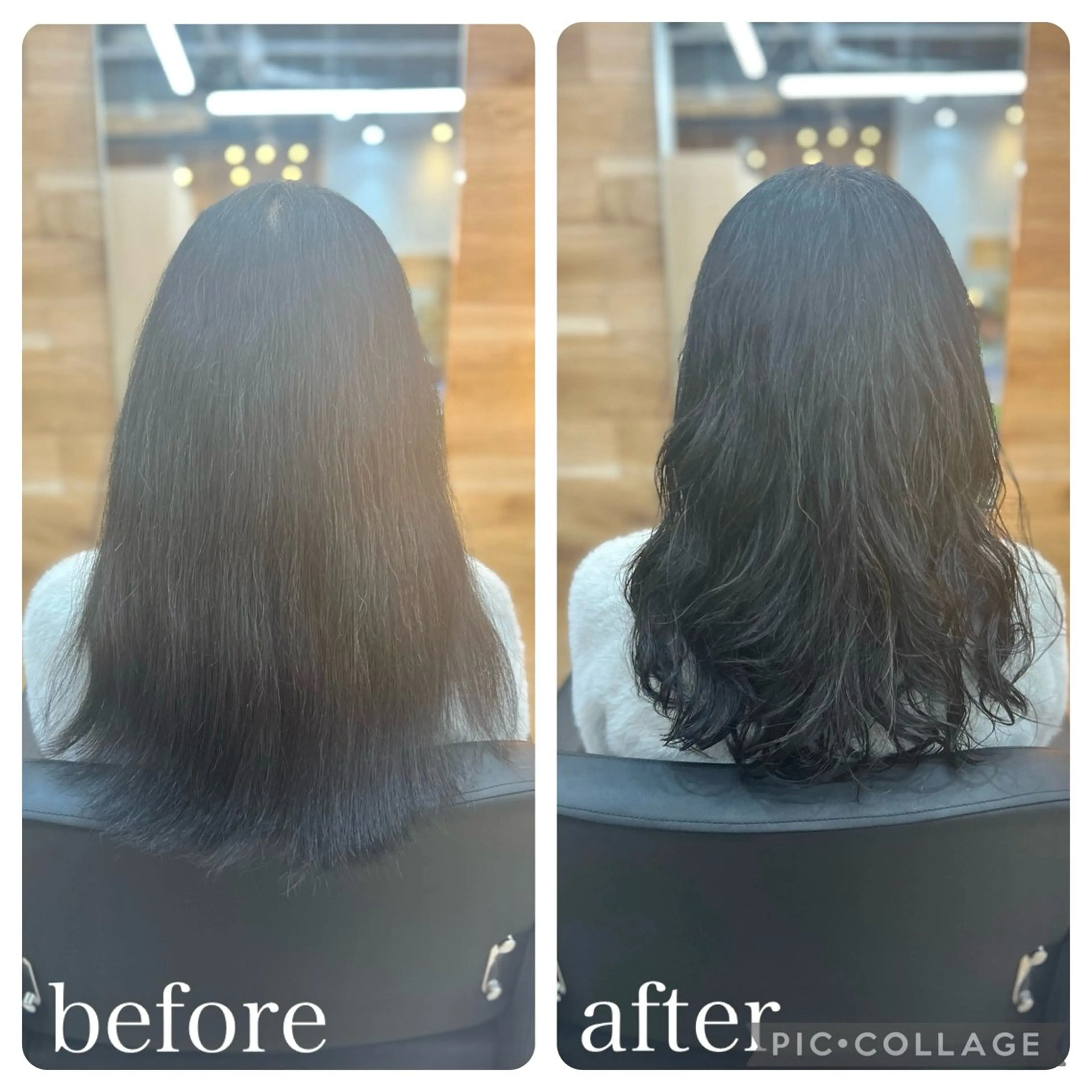 ロング カット パーマ Aguhair milo森山知幸のヘアスタイル