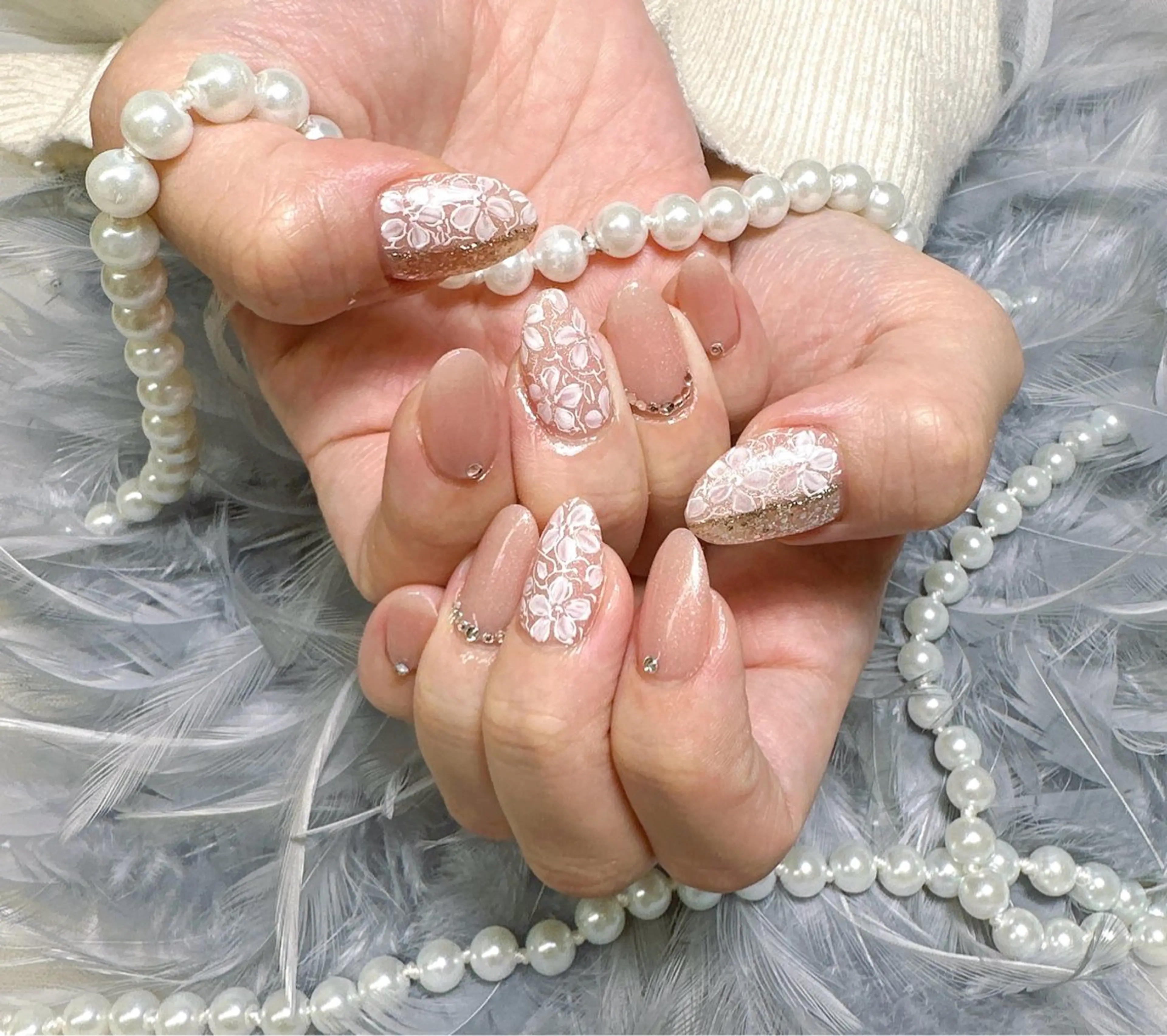 ネイル 春ネイル ハンドネイル Pretty Nail Salon     　(ジェル&ケア)所属・Pretty Nail Salonのネイルデザイン