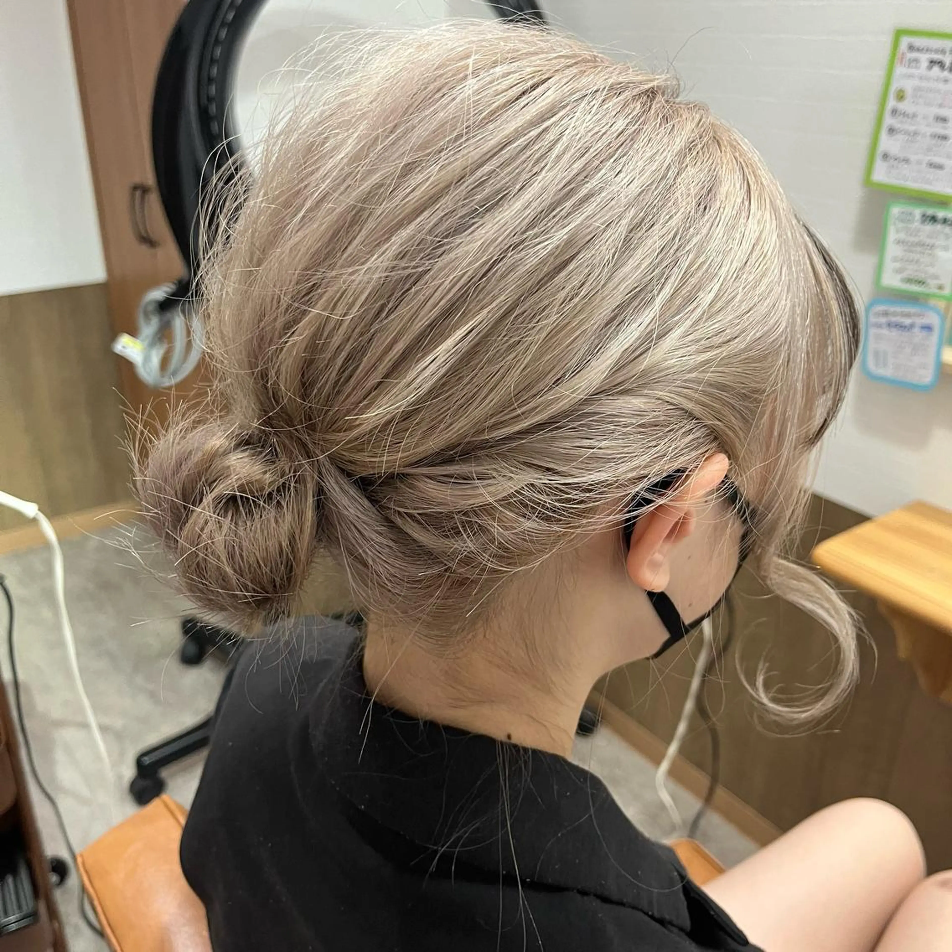 ミディアム ヘアアレンジ 推し活美容師 🩵 Hayashiのヘアスタイル
