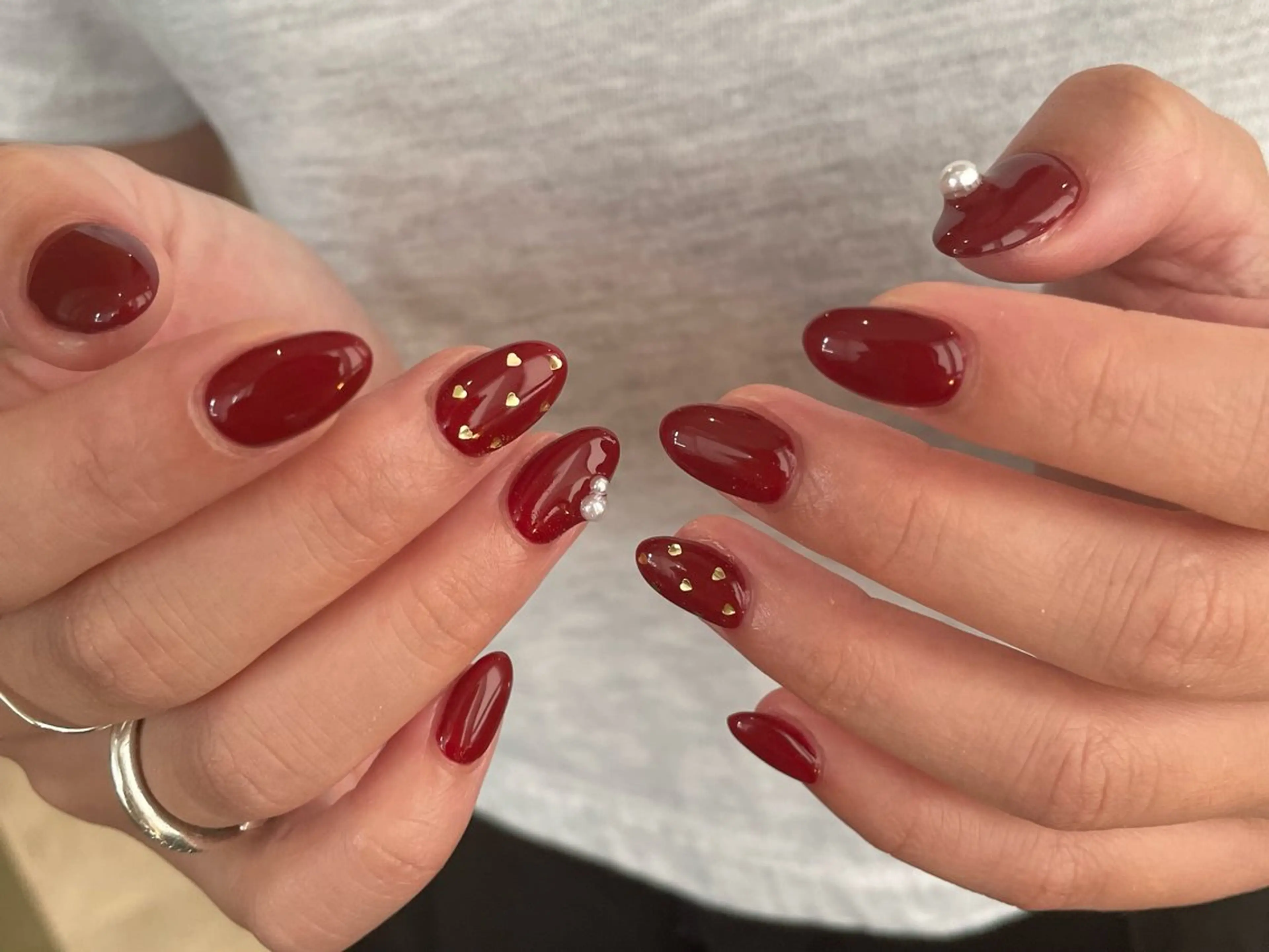 ネイル バレンタイン ハンドネイル etorca nailのネイルデザイン