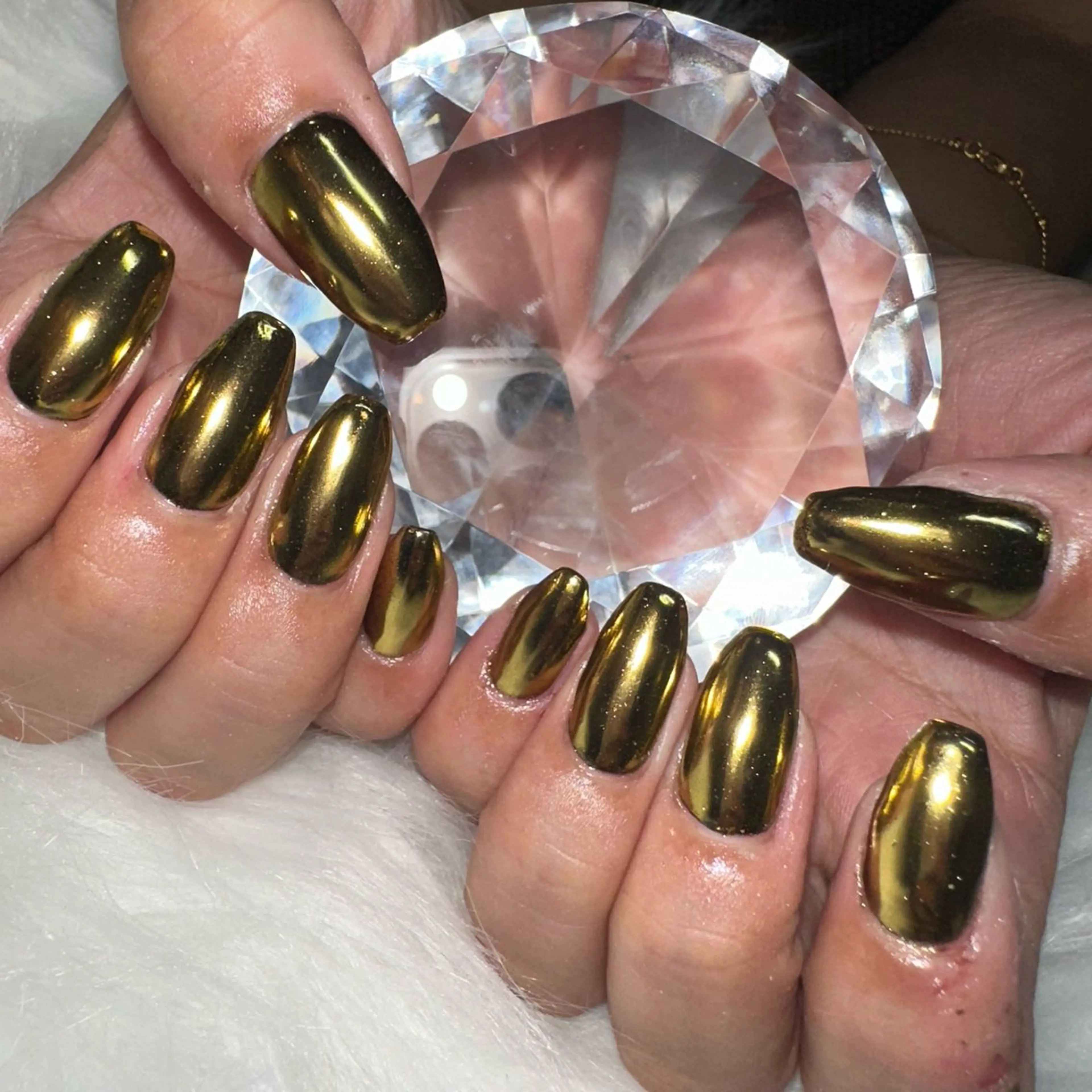 ネイル キラキラネイル ミラーネイル 🤎CHARME NAIL🤎のネイルデザイン