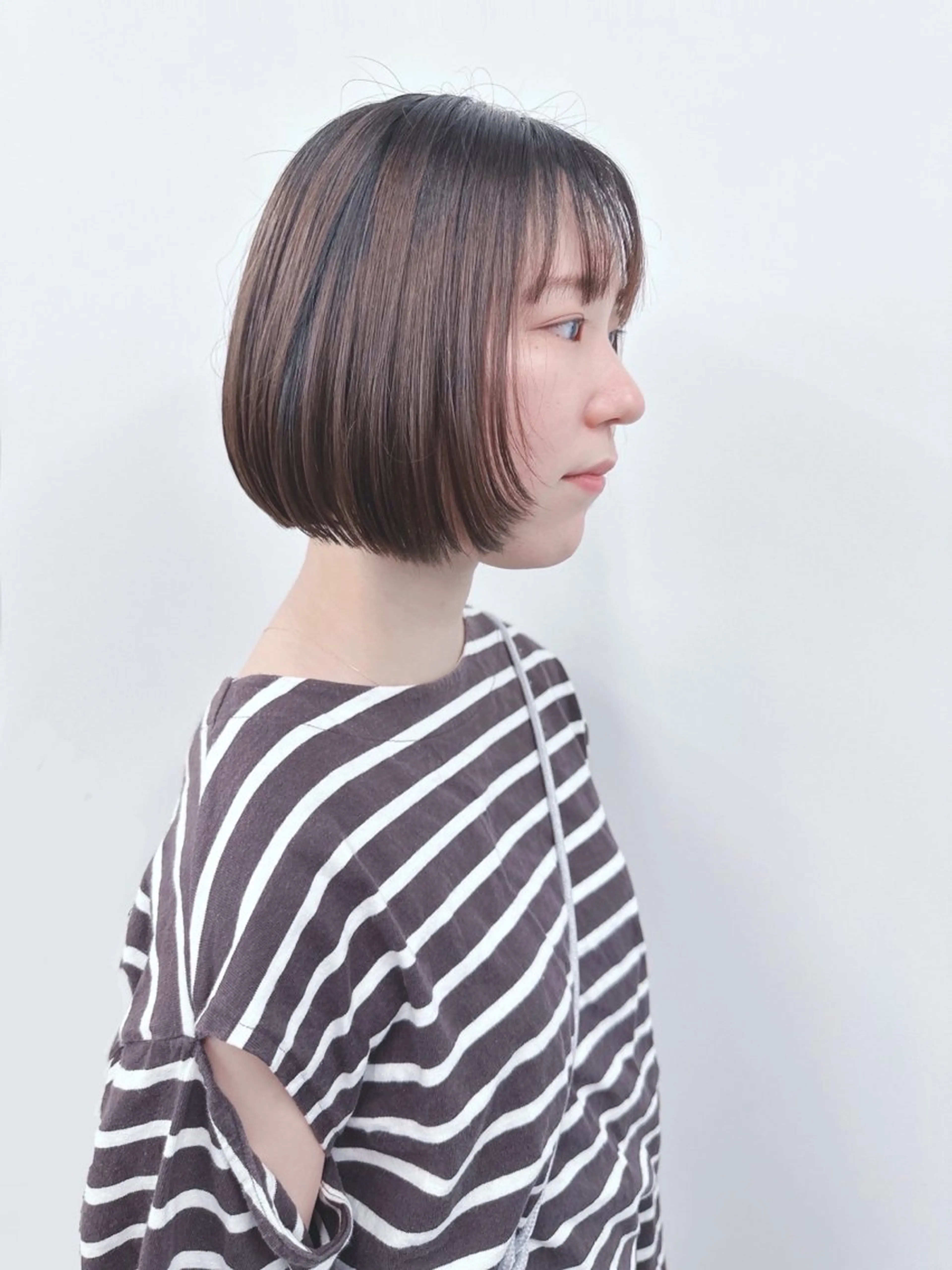 ミディアム カット トリートメント ヘッドスパ パーマボブ/丸みボブ /くせ毛/とういのヘアスタイル