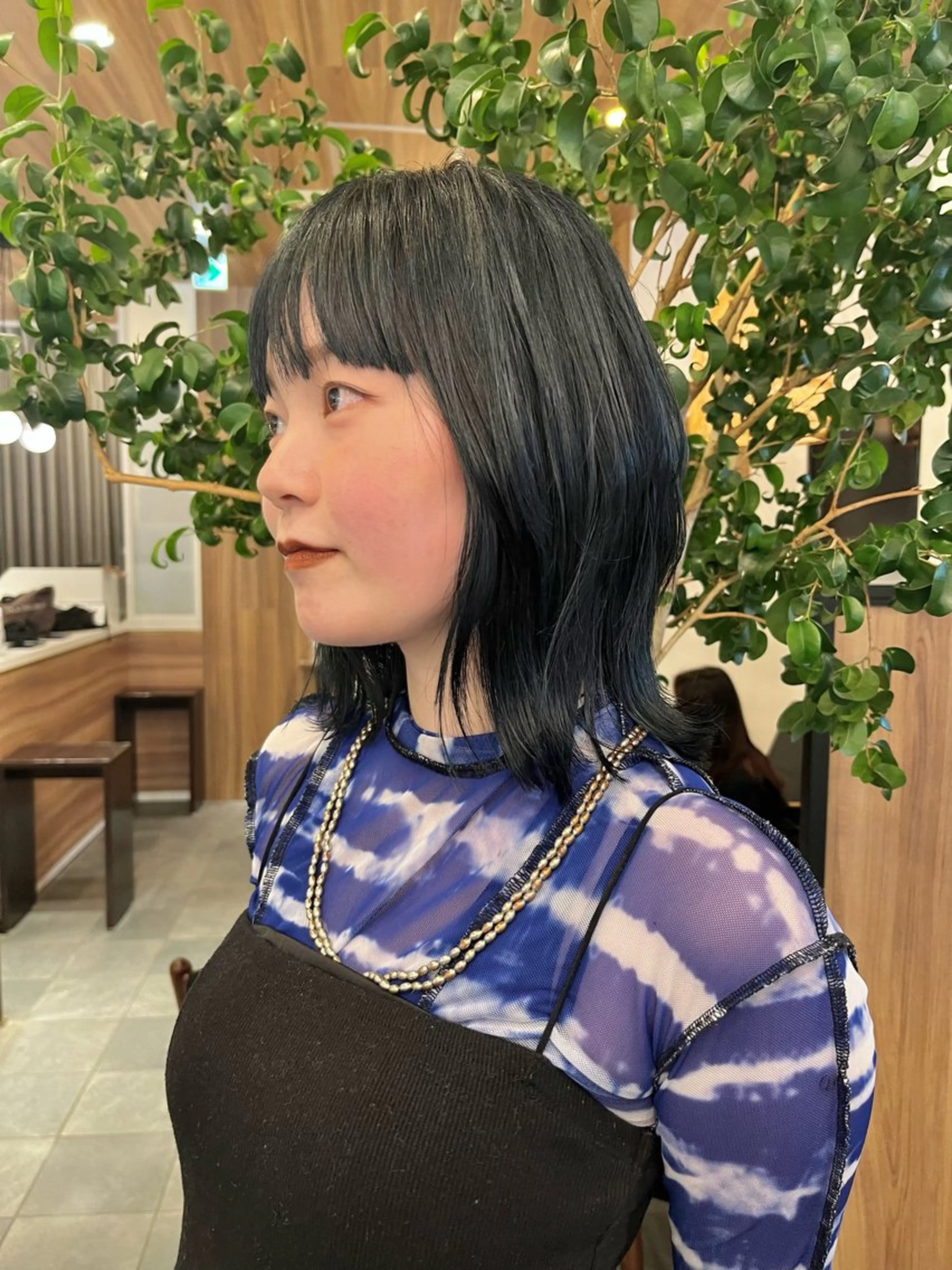 ミディアム カラー ヘアカラー 門崎未依/レイヤー/ メンズカット🪿のヘアスタイル