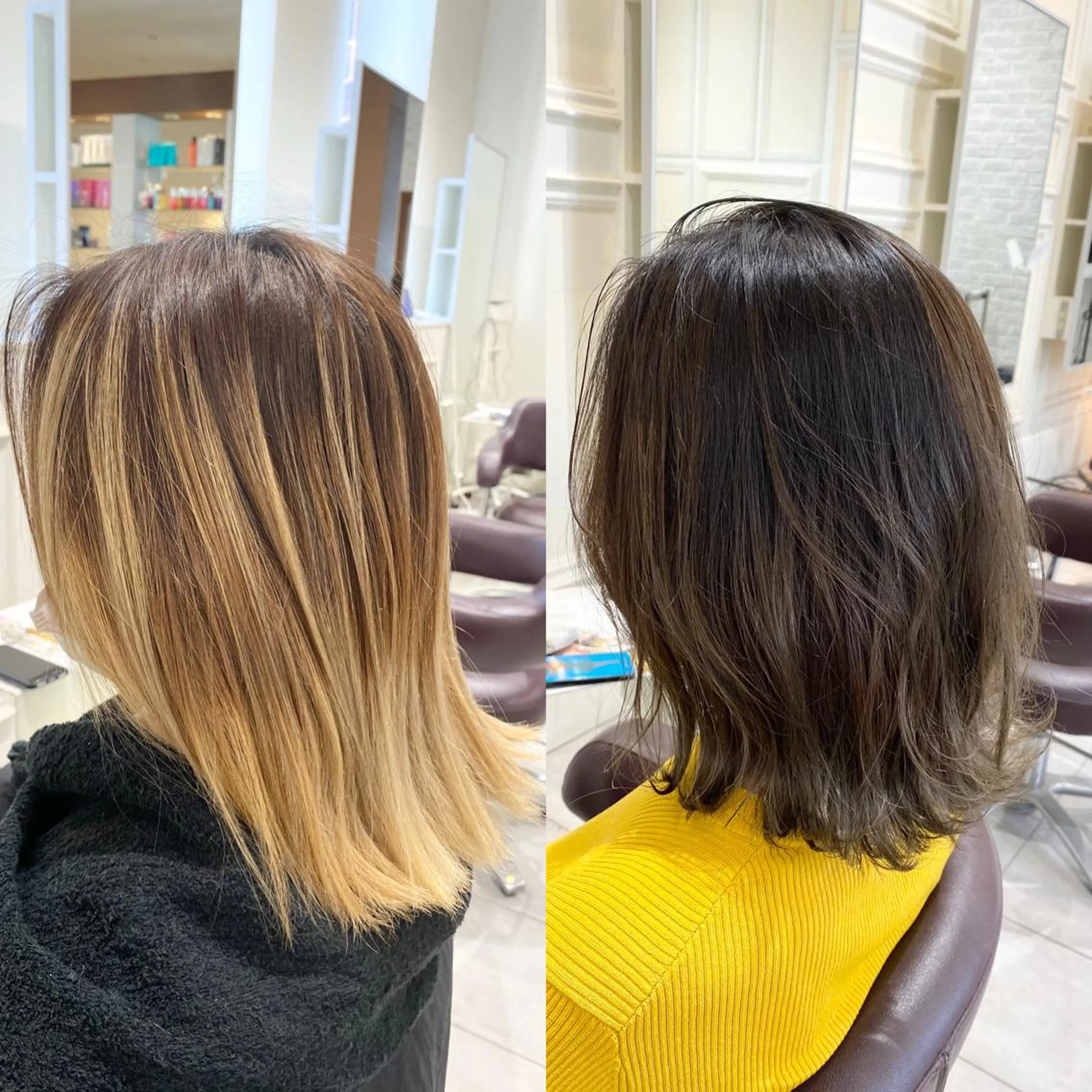 ショート ヘアカラー トリートメント ヘッドスパ 暗髪透明感カラー/ インナー/小島良太のヘアスタイル
