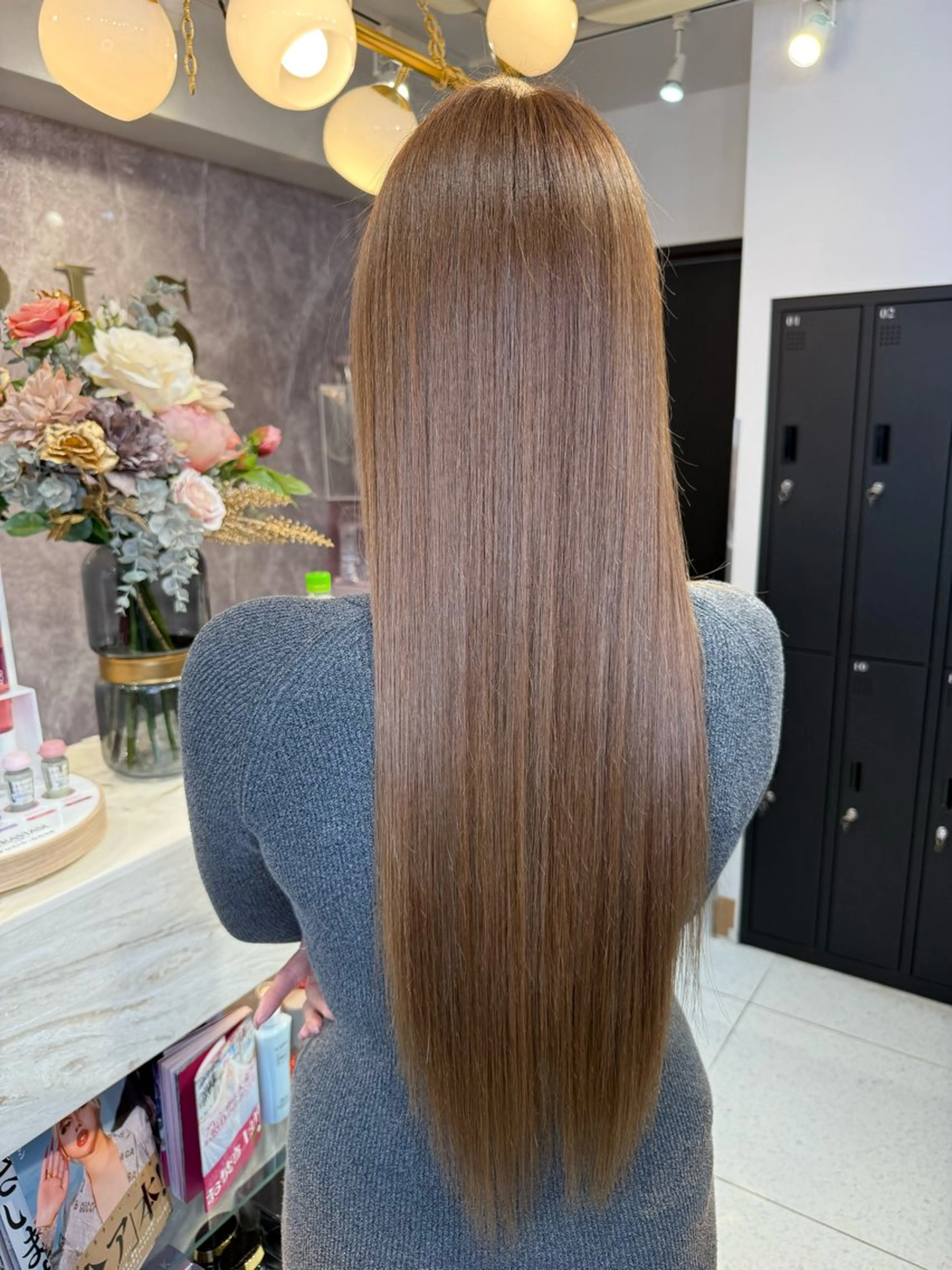 ロング カラー シールエクステ ベージュカラー ブリーチ ケアブリーチ 透明感カラー ヘアカラー ハイトーン/髪質改善 🌼KASUGA🎀のヘアスタイル