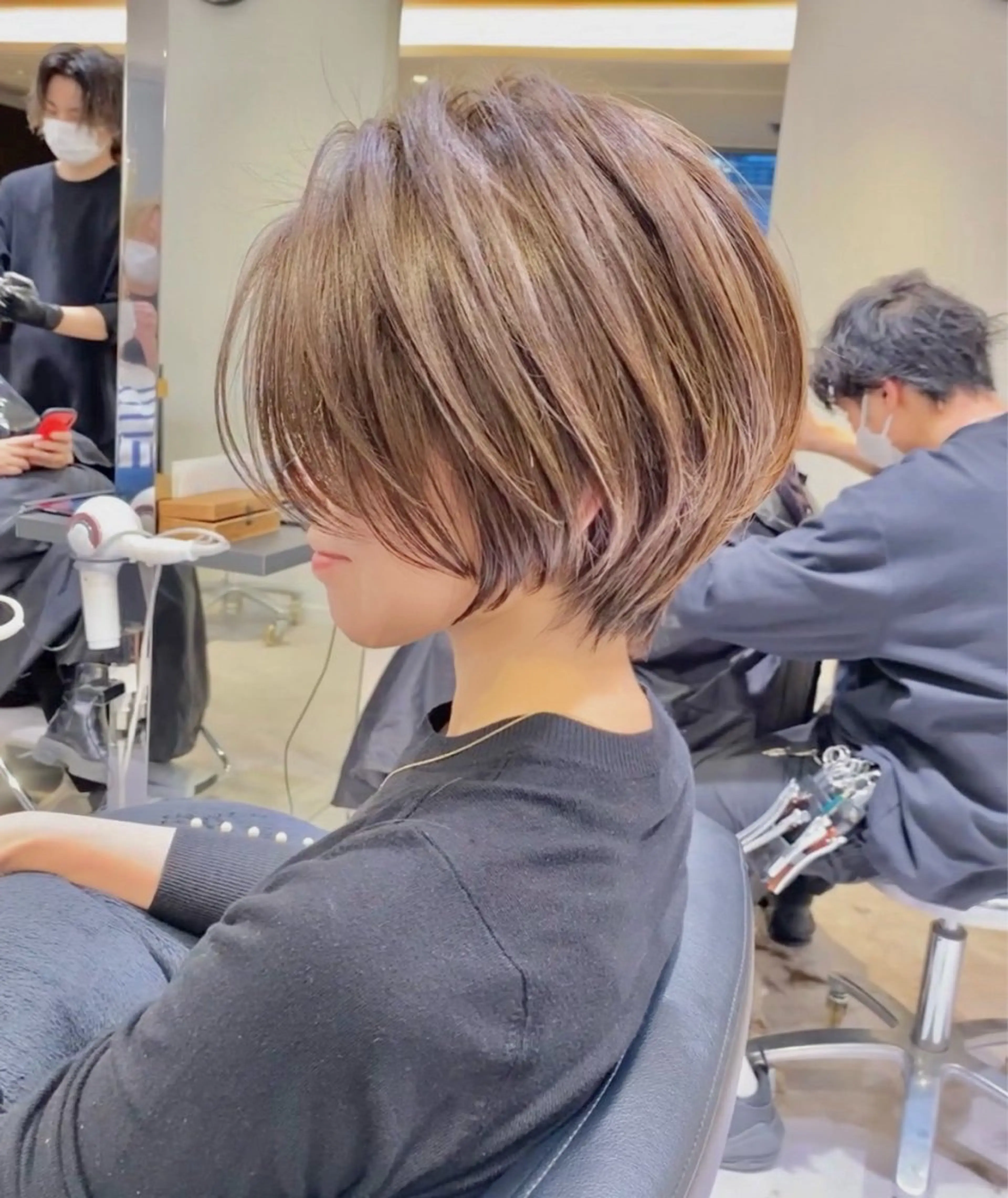 ショート 無料カットモデル/ 大人ショート/荒砂のヘアスタイル